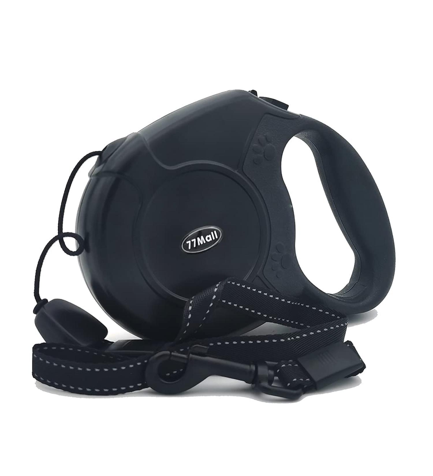 Retractable Dog Leads 26ft Pet Adjustable Leash for Small Medium Large Dogs Up to 49.8Kg (Black) - Buy Online on GoSupps.com