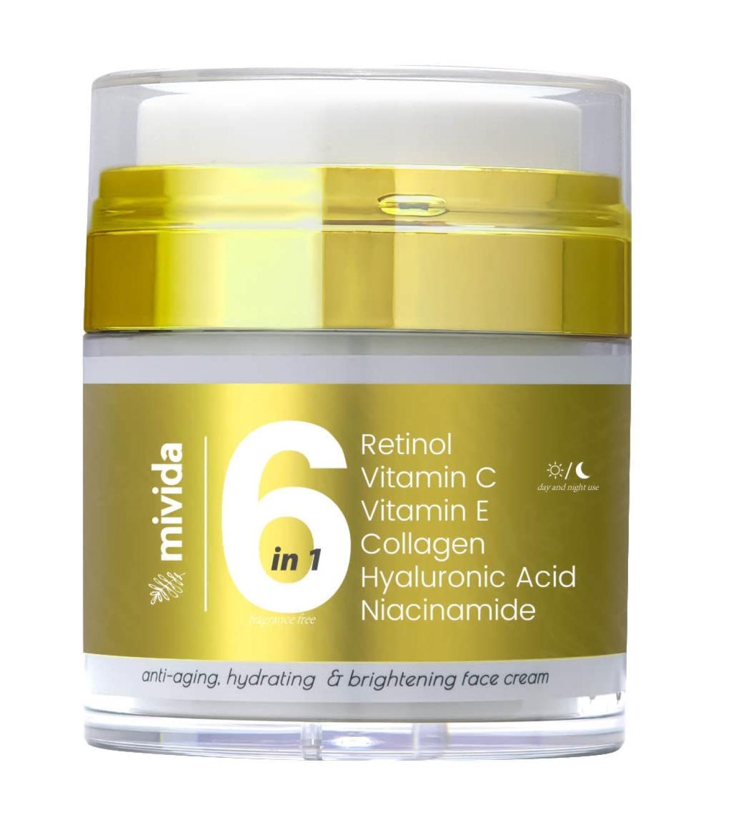Retinol Anti-Wrinkle Cream for Face & Neck - Collagen Boosting Moisturizer for Women and Men - Day & Night Formula - 1.7 fl oz - Buy Online on GoSupps.com