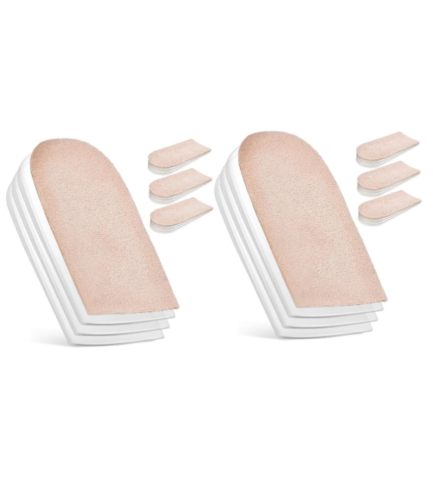 NOLITOY 4 Pairs Inner Height Increasing Insoles - Canvas Shoe Inserts for Men & Women | Invisible Heel Lift & Sneaker Comfort - Buy Online on GoSupps.com