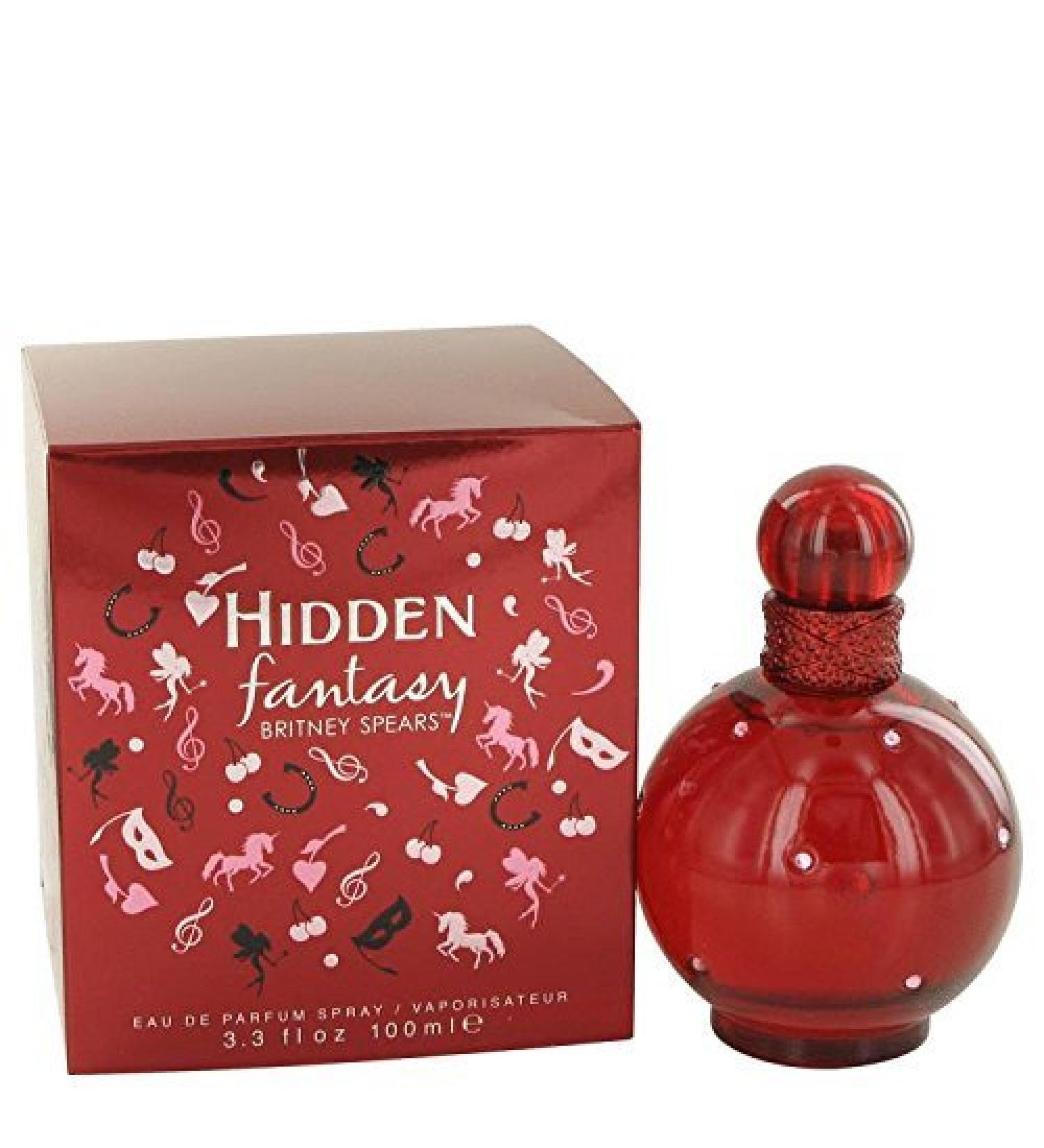 Hidden Fantasy by Britney Spears Eau De Parfum Spray 3.4 oz for Women - 100% Authentic Floral Vanilla 1 Fl Oz (Pack of 1)