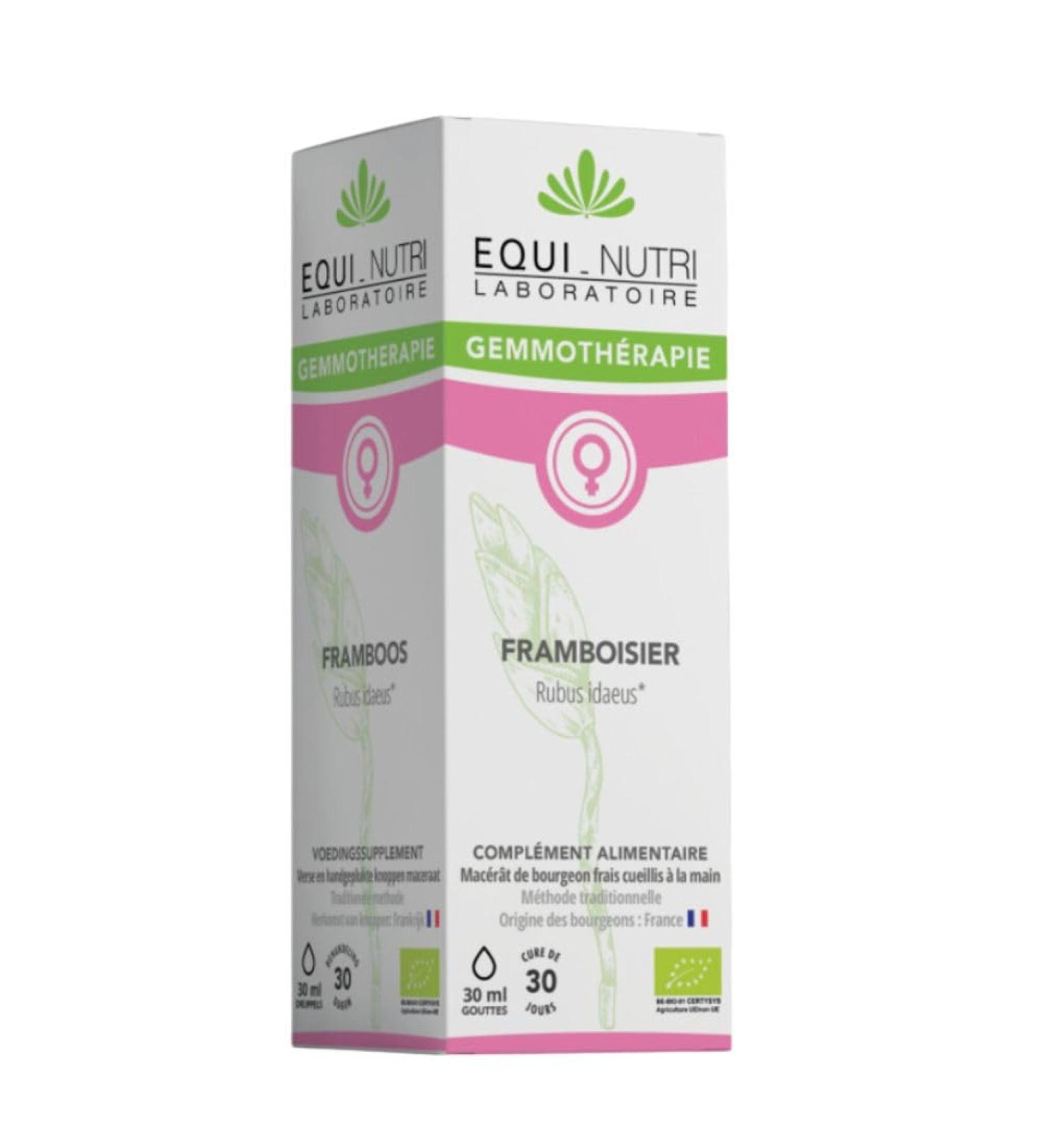 Macerat m re de bourgeons BIO de framboisier Rubus idaeus 30 ml gemmoth rapie EQUI-NUTRI LABORATOIRE