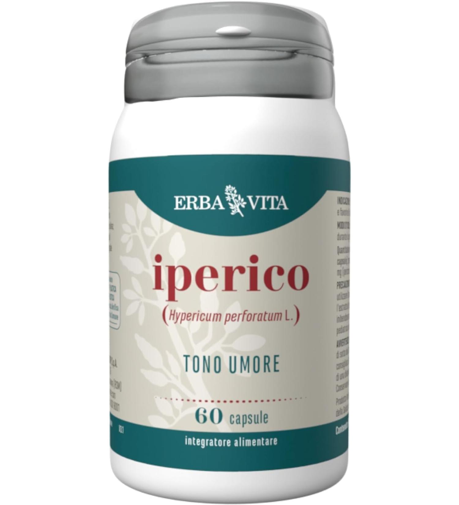ERBA VITA Hypericum Food Supplement - 60 Capsules - Buy Online on GoSupps.com