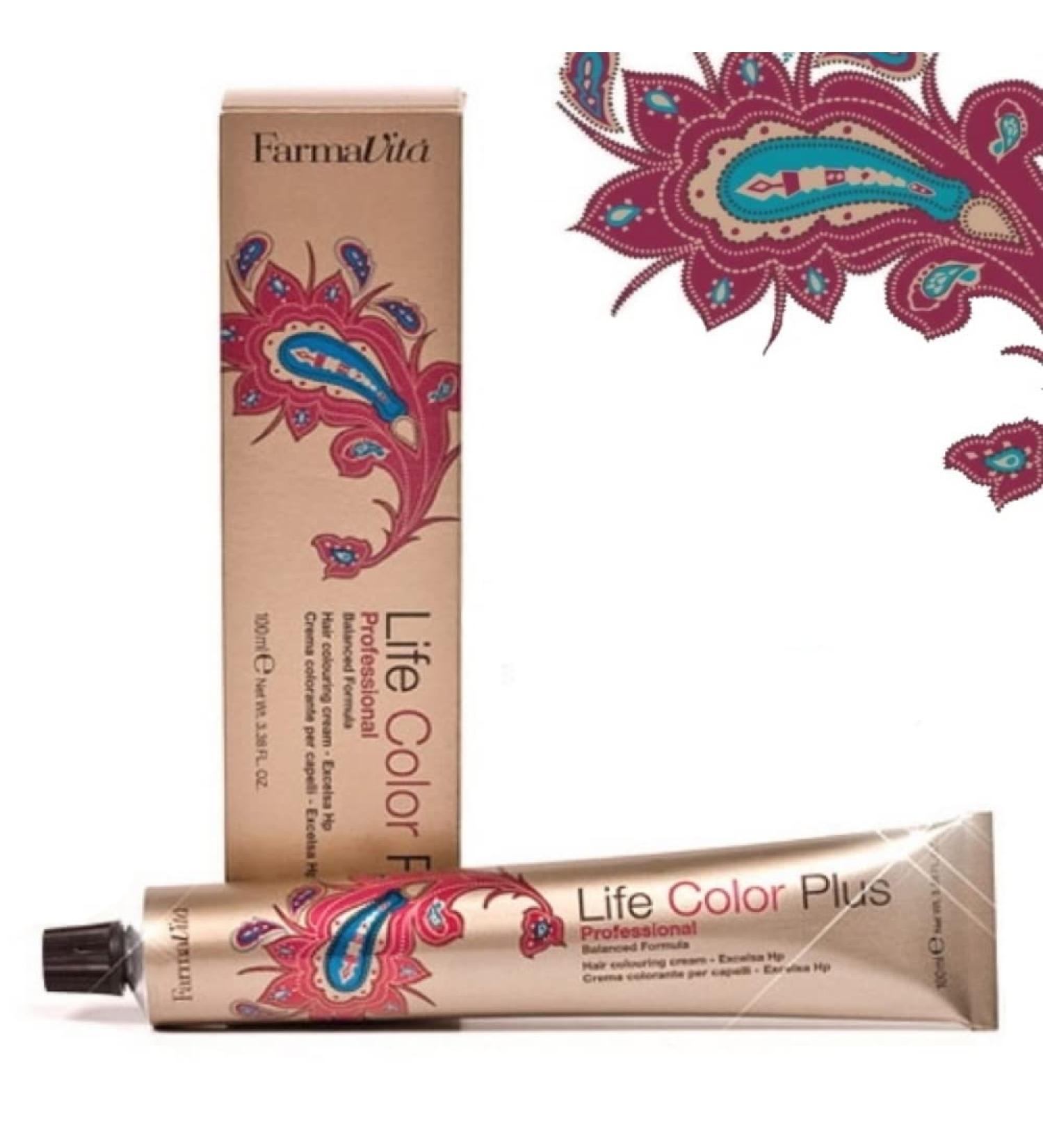 FarmaVita Life Color Plus 100ml - 6.15 Dark Blonde Ash Mahogany Hair Color for International Shipping - Buy Online on GoSupps.com