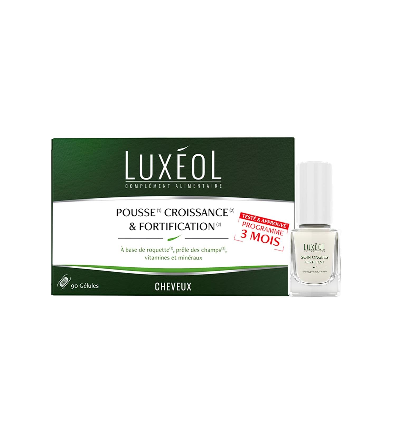 LUXEOL - Routine Ongles - Compl ment Alimentaire Pousse Croissance & Fortification + Soin Fortifiant Ongles - Fortifie Les Ongles de L'Int rieur et de L'Ext rieur - Fabriqu En France - Buy Online on GoSupps.com