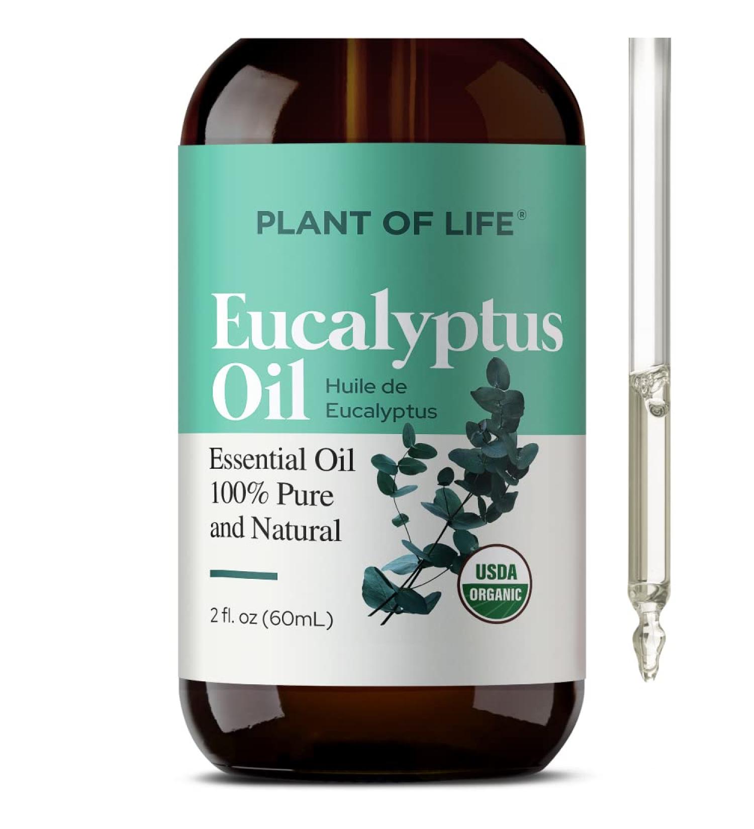 Plant of Life Essential Oil - 100% Pure and Natural - Therapeutic Grade Essential Oil with Dropper (Eucalyptus 2 oz (60mL)) - Buy Online on GoSupps.com