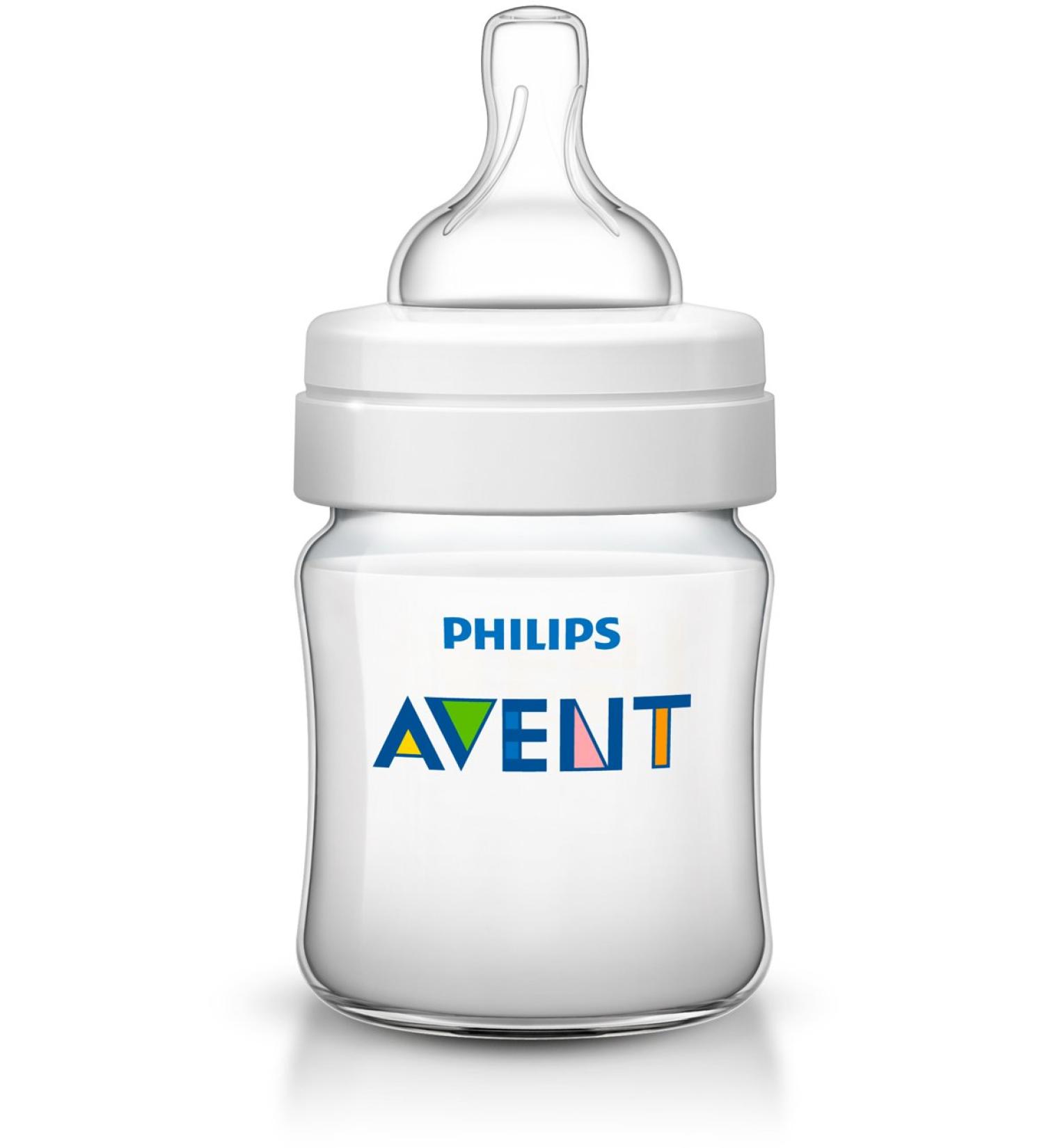 Philips AVENT Anti-Colic Baby Bottles Clear 4 oz - 1 Pack - Buy Online on GoSupps.com