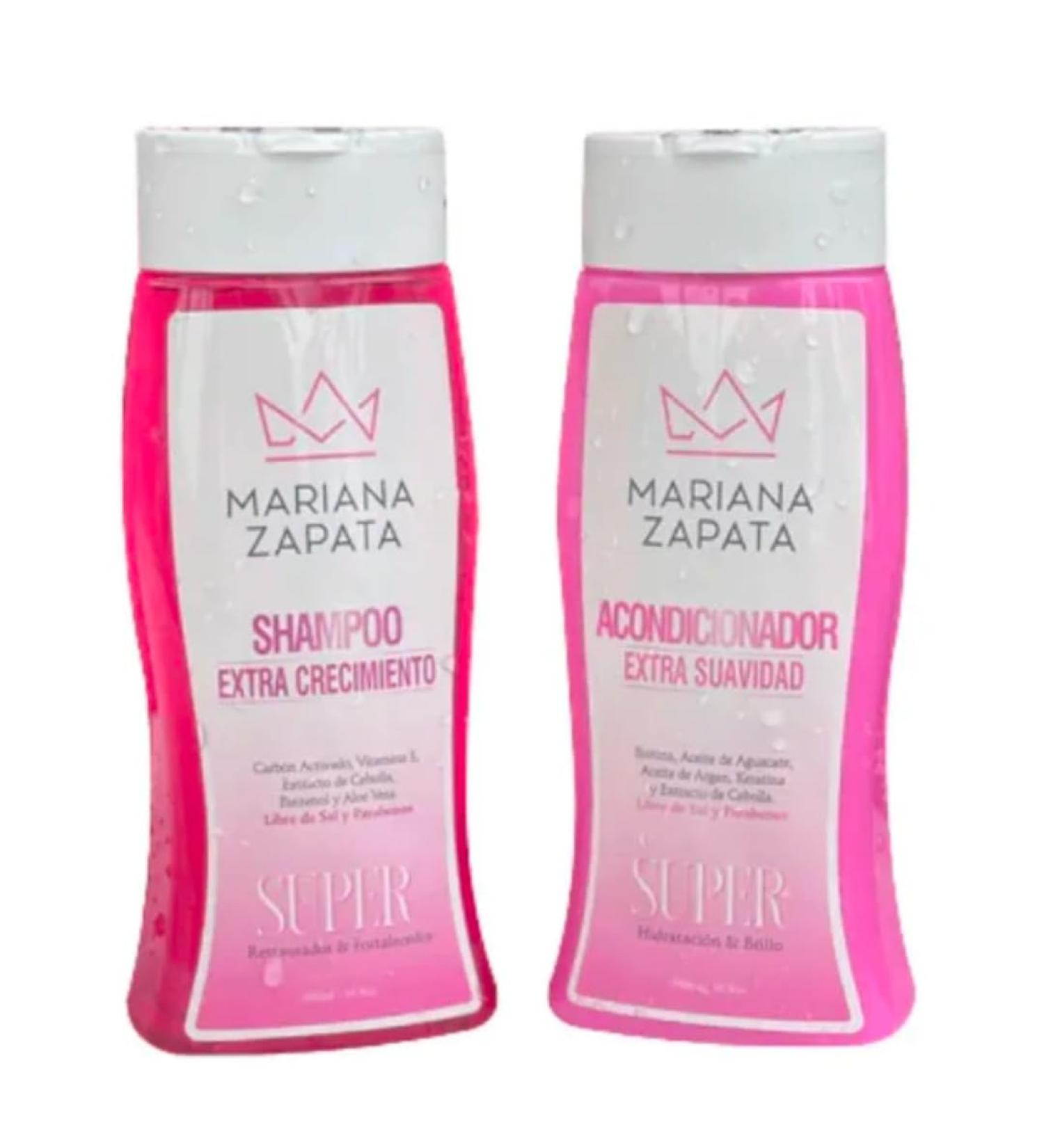 MARIANA ZAPATA Shampoo & Conditioner Extra Cabello | Hair Care Set/Kit Champu y Acondicionador/Rinse 2x (16.9oz-500ml)