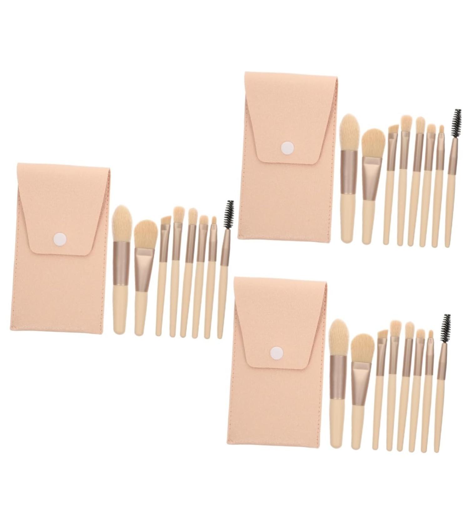 Balacoo 3 Sets Travel Makeup Kit - Professional Makeup Brushes for Women | Blush & Lip Brush Travel Set - Buy Online on GoSupps.com