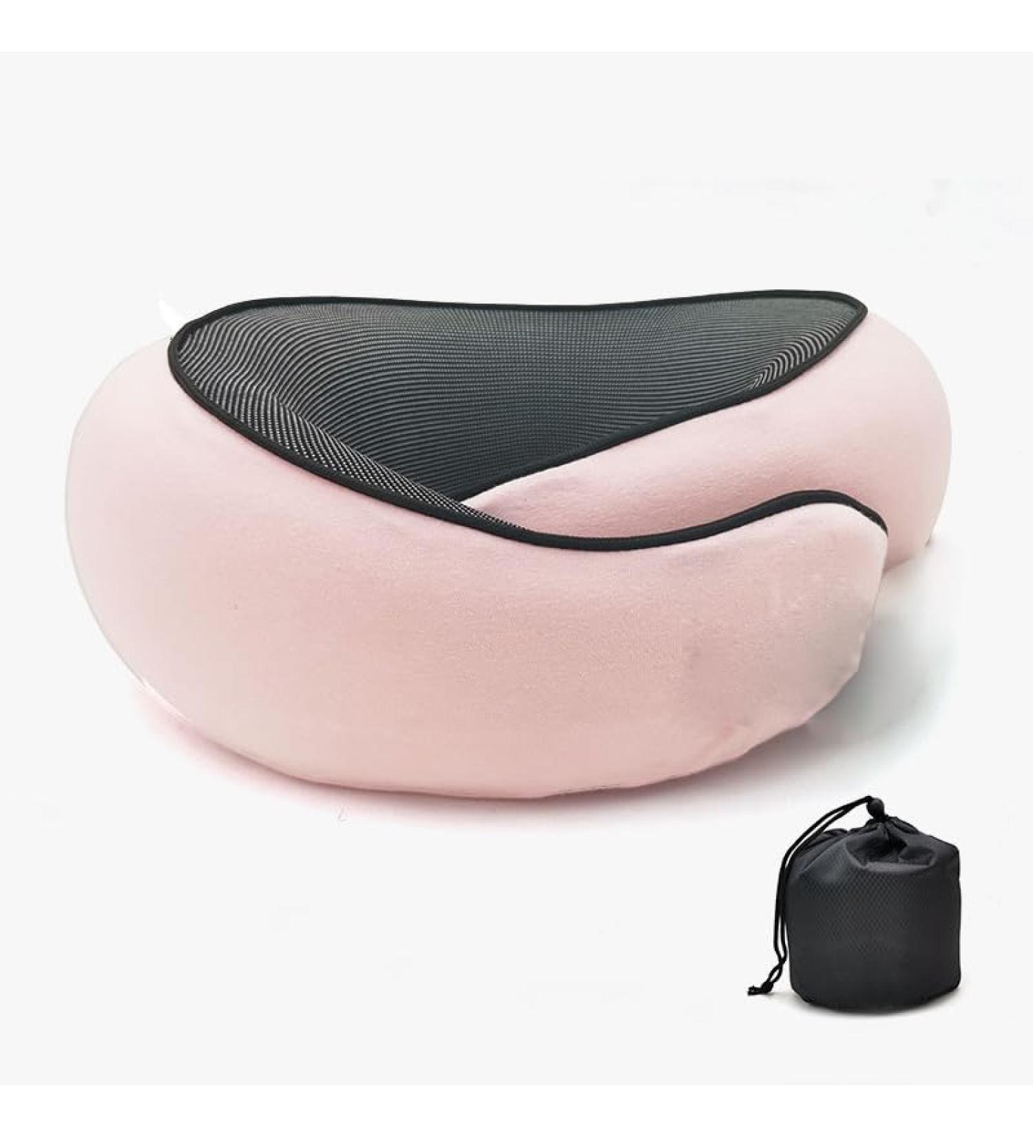 Buy Naked Memory Foam Neck Pillow - Comfortable Cervical Support for Neck Pain Relief (Pink) - Buy Online on GoSupps.com