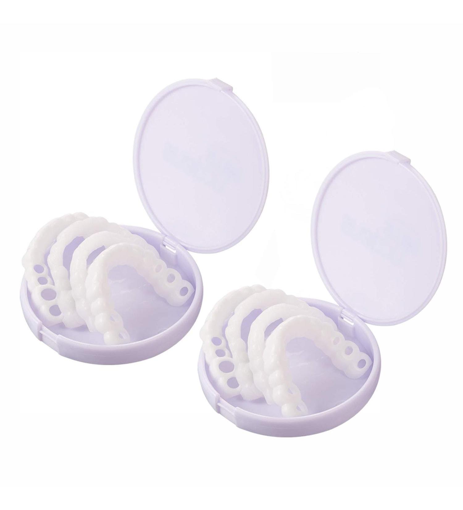 Flipped Warm Veneers - Instant Cosmetic Teeth for Missing Teeth | 2 Pairs Dental Prosthesis - Buy Online on GoSupps.com