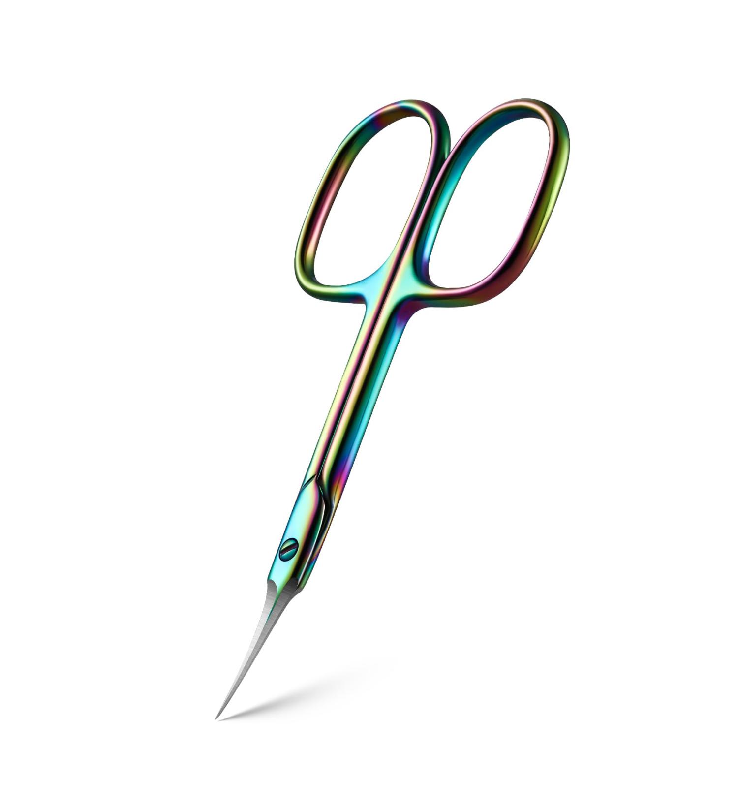 BEZOX Curved Cuticle Scissors - Precision Stainless Steel Nail Trimmer for Cuticle Care | Professional Rainbow Scissors for Women - International Shipping Available - Buy Online on GoSupps.com