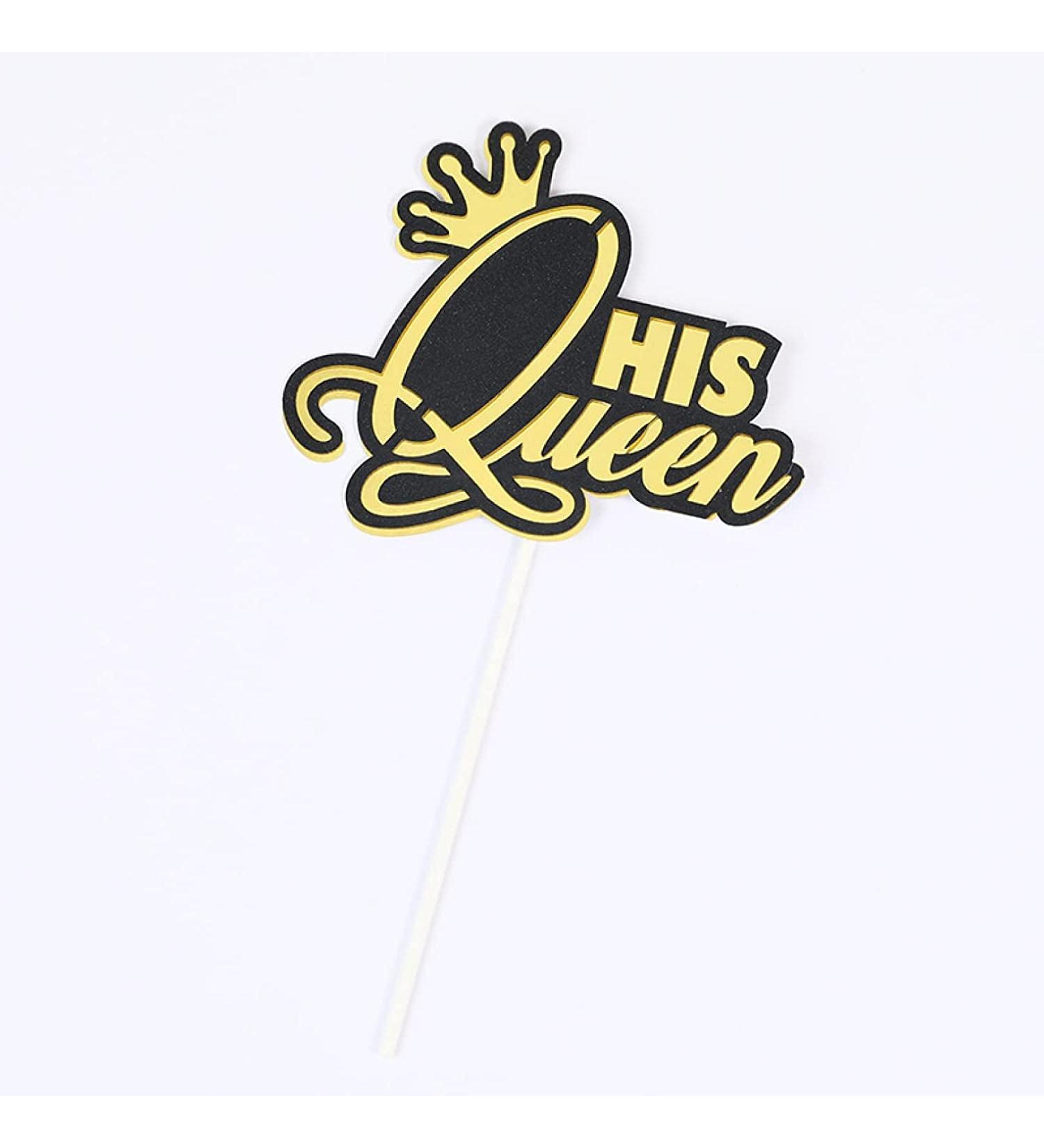 Personalised Cake Toppers Cake Decorations 2pcs Cupcake Decoration Supplies Paperboard Cake Decorations White Gold Letter Happy Birthday Cake Toppers (Color : Bk q 2pcs) (Color : Wt Q 2pcs) (Color : - Buy Online on GoSupps.com