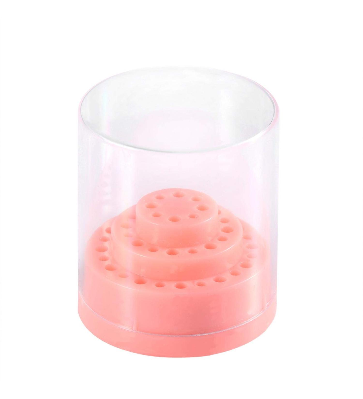 Agatige 48 Holes Nail Drill Holder Stand - Portable Nail Art Grinding Bit Storage Box for Home - International Shipping Available - Buy Online on GoSupps.com