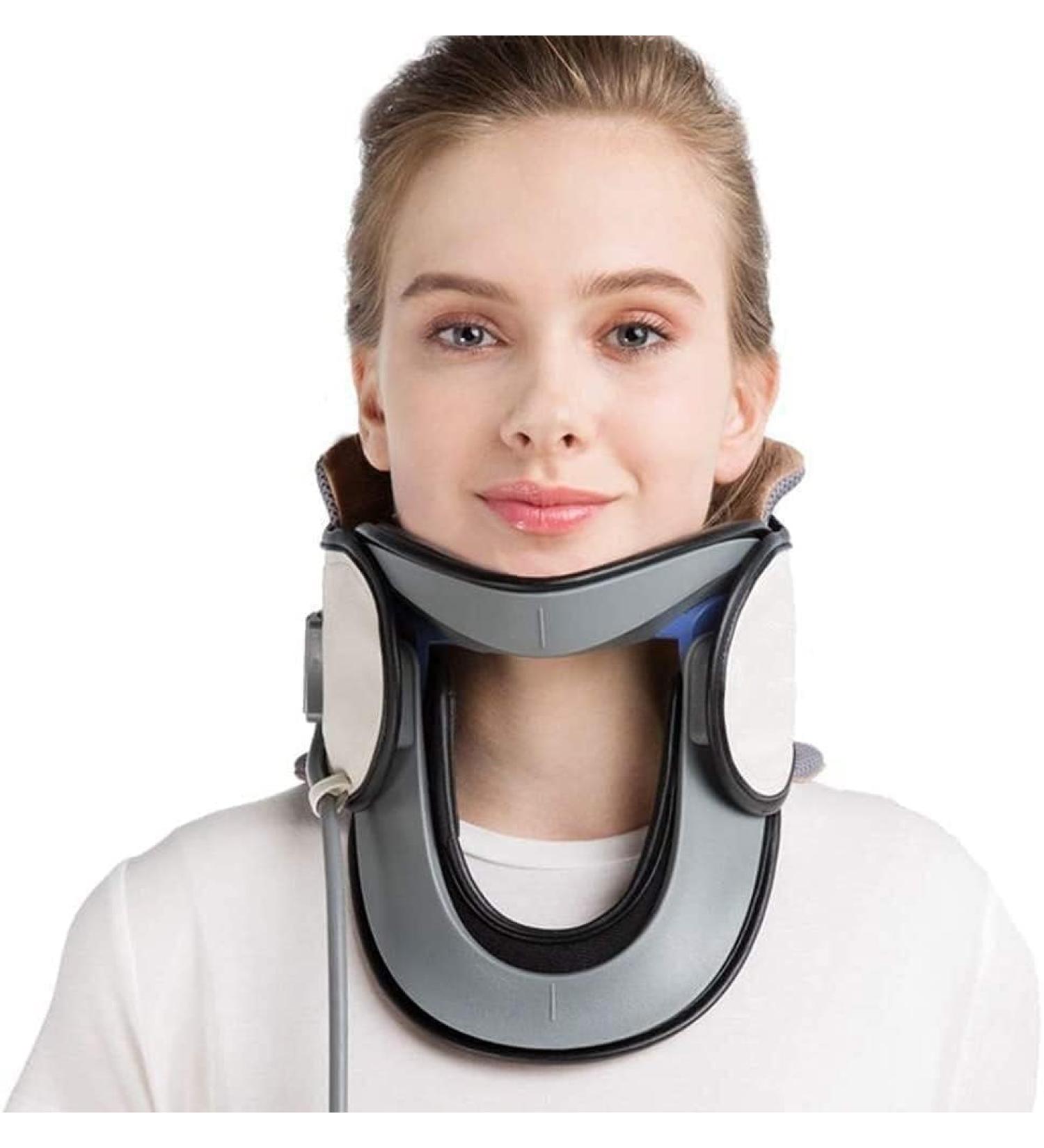 Ininosnp Neck Brace Collar - Adjustable Inflatable Neck Support for Cervical Spine Care | Shop Now for Medical Relief - Buy Online on GoSupps.com