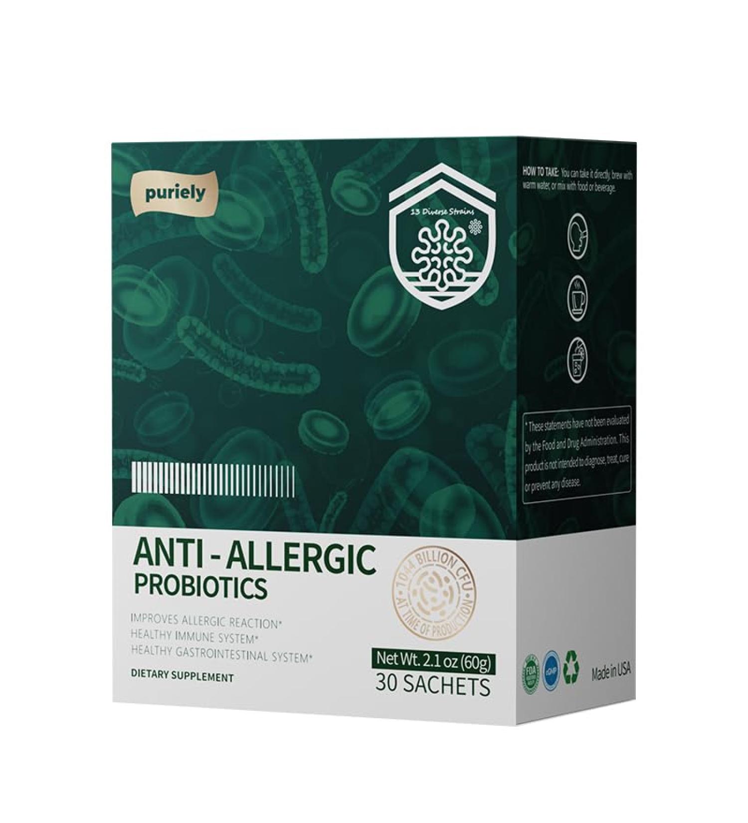 Puriely Anti-Allergy Probiotic Supplement - Buy Online on GoSupps.com