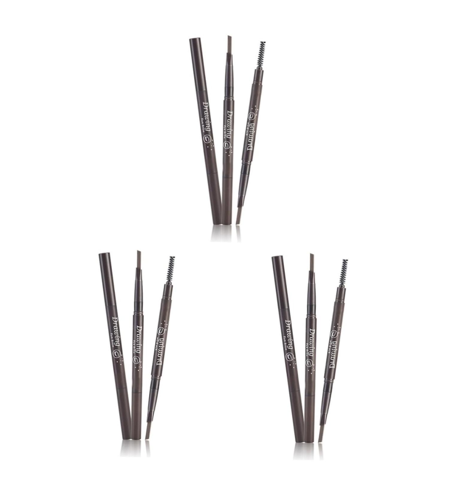 Healvian 3pcs 2 1 Eyebrow Brush Waterproof Eyebrow Pen Eyebrow Pencil Brush Eyebrow Pencil Waterproof Braider - Buy Online on GoSupps.com