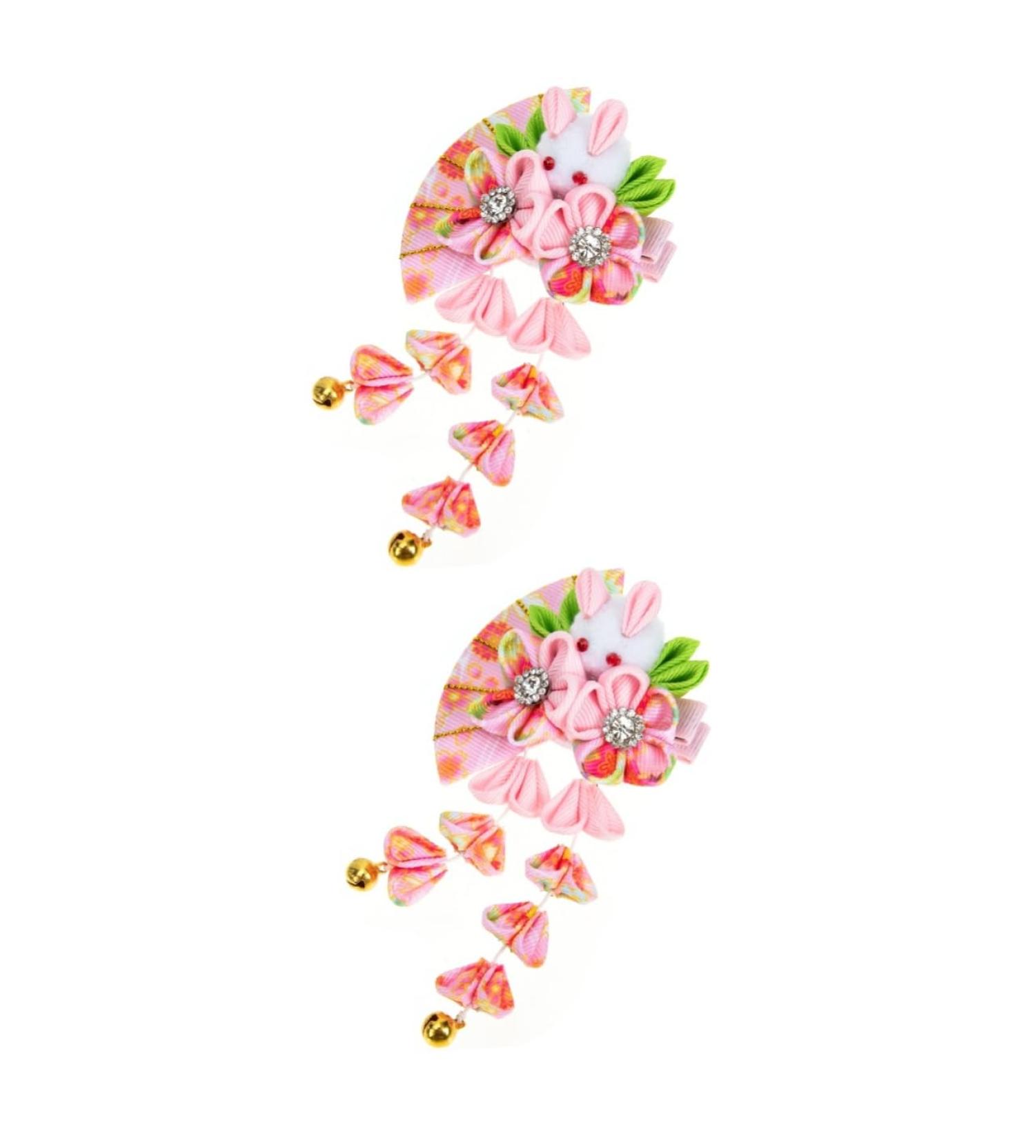 FRCOLOR Hanfu Hairpins Kimono tassel bell hair accessory Japanese style hair clip tassel kimono hair clip traditional japanese hairpin Bunny Clips Vintage s bride alloy Asia Hair - Buy Online on GoSupps.com