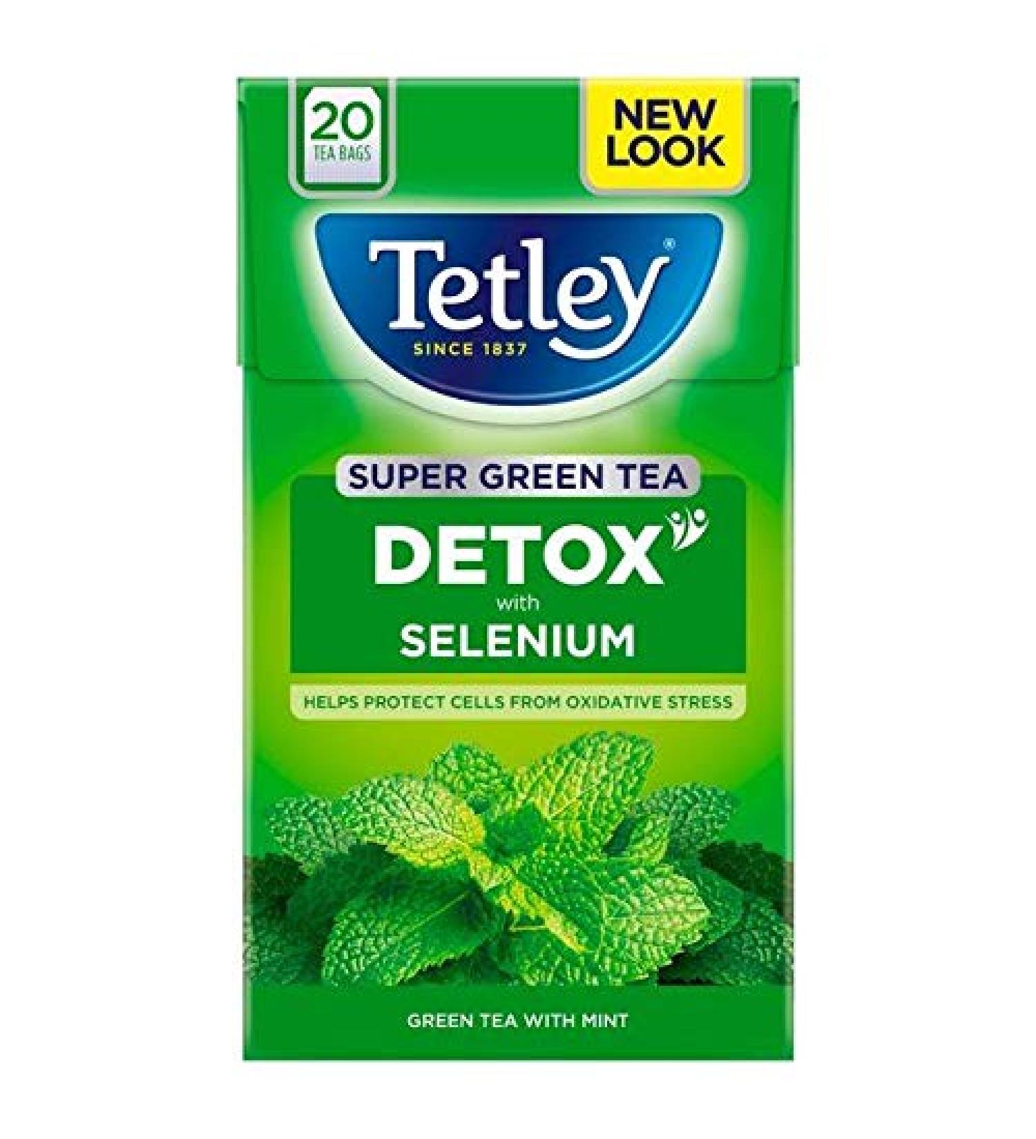 Tetley Tetley Super Green Detox Mint Tea Bags (Pack of 20)