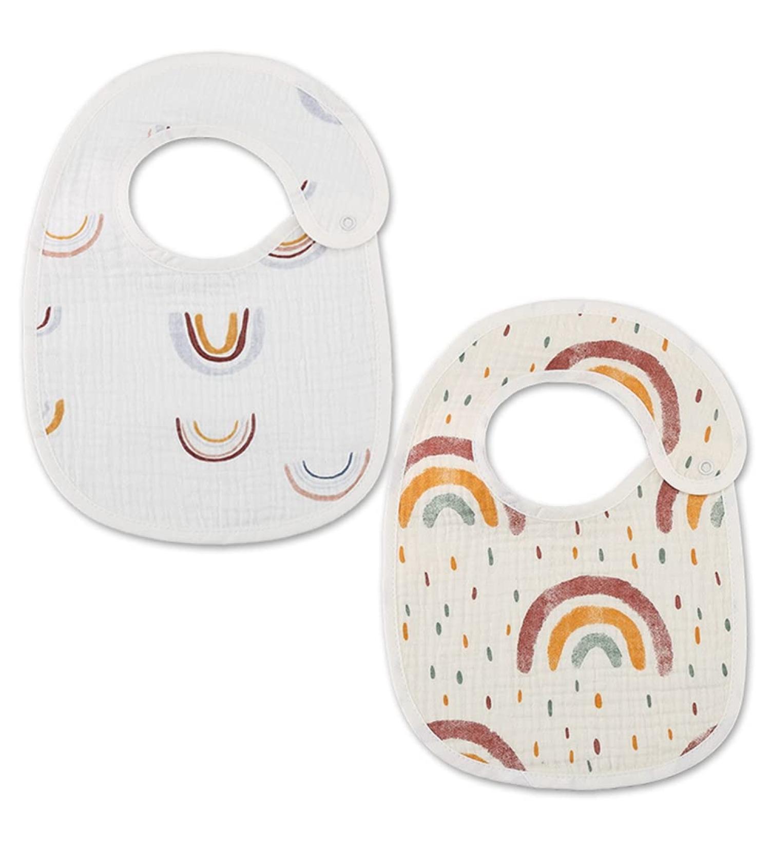 ISAKEN 2-Piece Waterproof Baby Bib Set - Bandana Drool Bibs for Feeding & Teething - Buy Online on GoSupps.com
