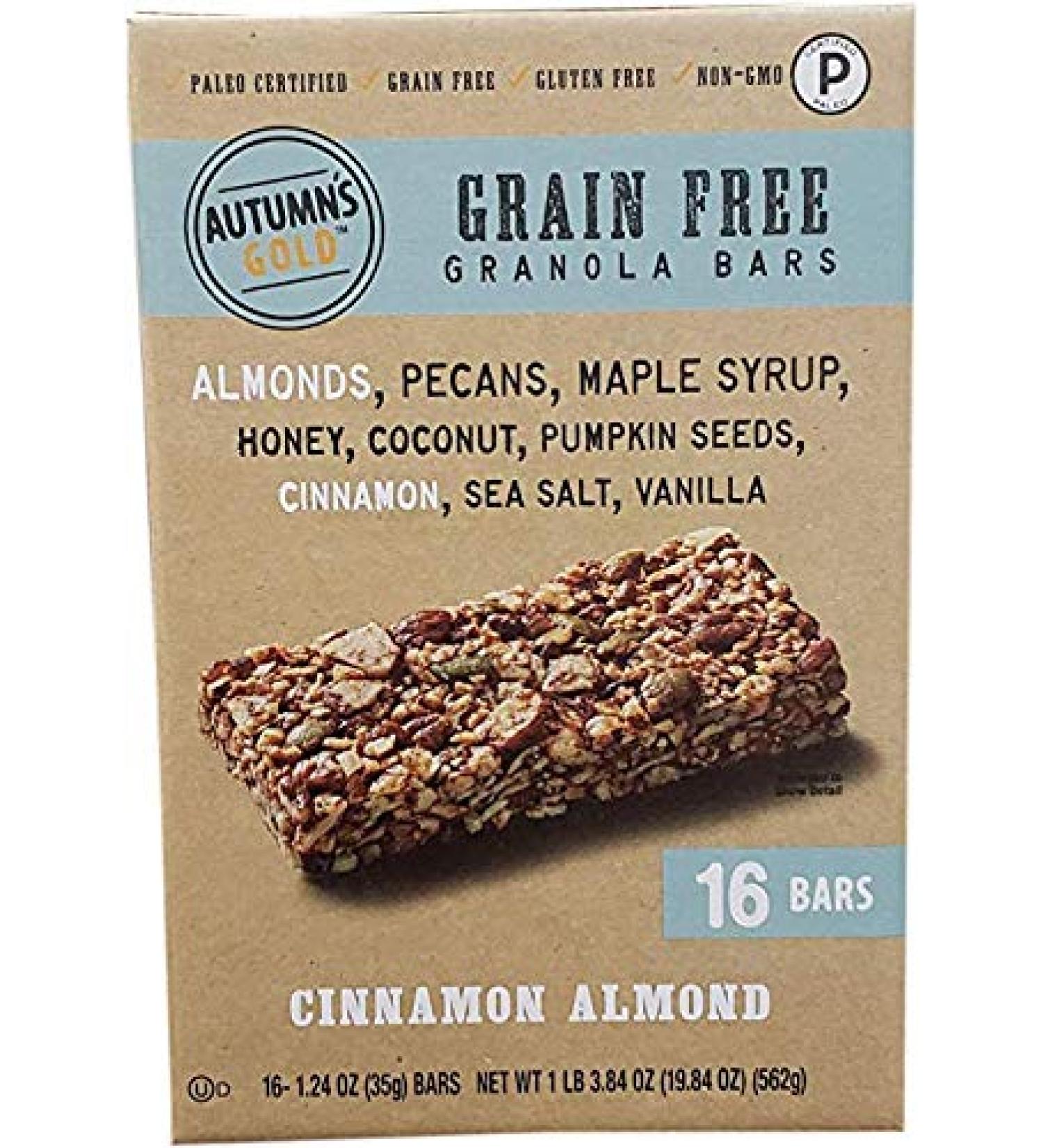 Autumns's Gold Grain Free Cinnamon Almond (16 Count/1.24 Ounce) 19.84 Ounce (2 Pack)