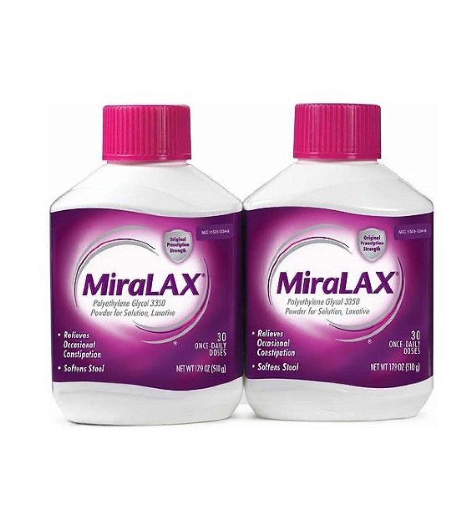 SCS MiraLAX Laxative - 2 pk.