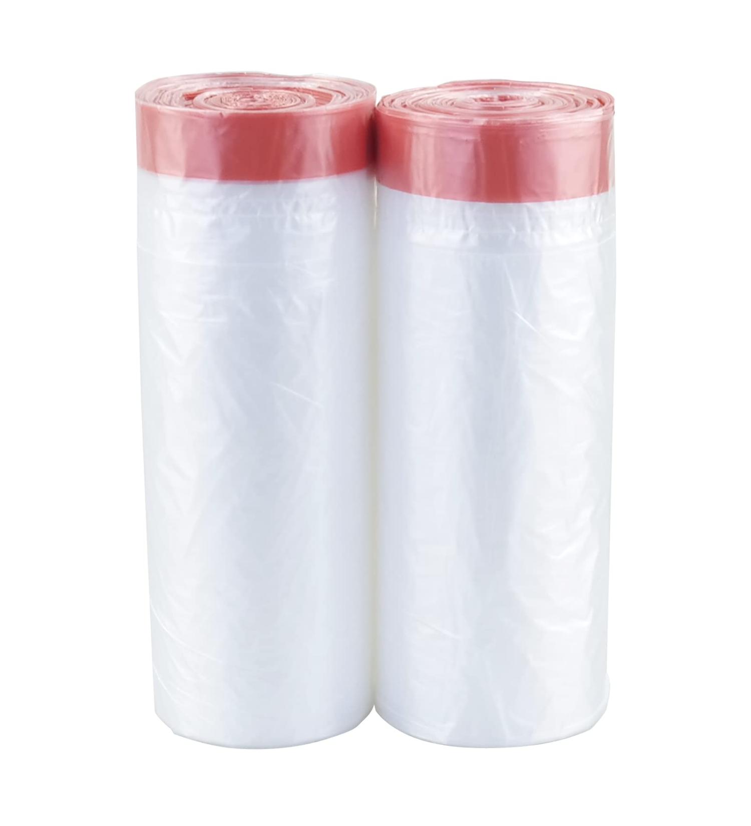 Yuright 30 Gallon Clear Lawn and Leaf Garbage bags with Drawstring  60 Counts - Buy Online on GoSupps.com