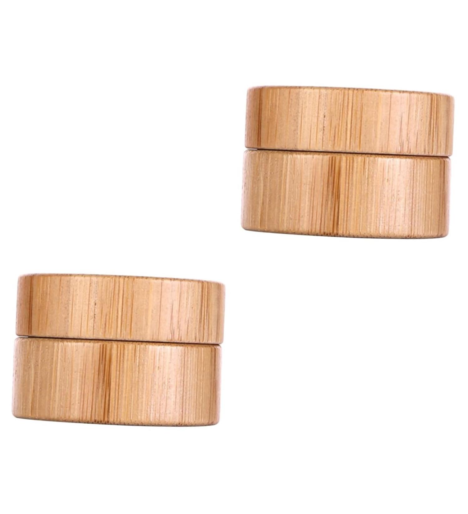 COHEALI 2 Pcs Cream Cosmetic Pot Wooden Cosmetic Jar Travel Bottles for Cosmetics Container Compact Pack - Buy Online on GoSupps.com