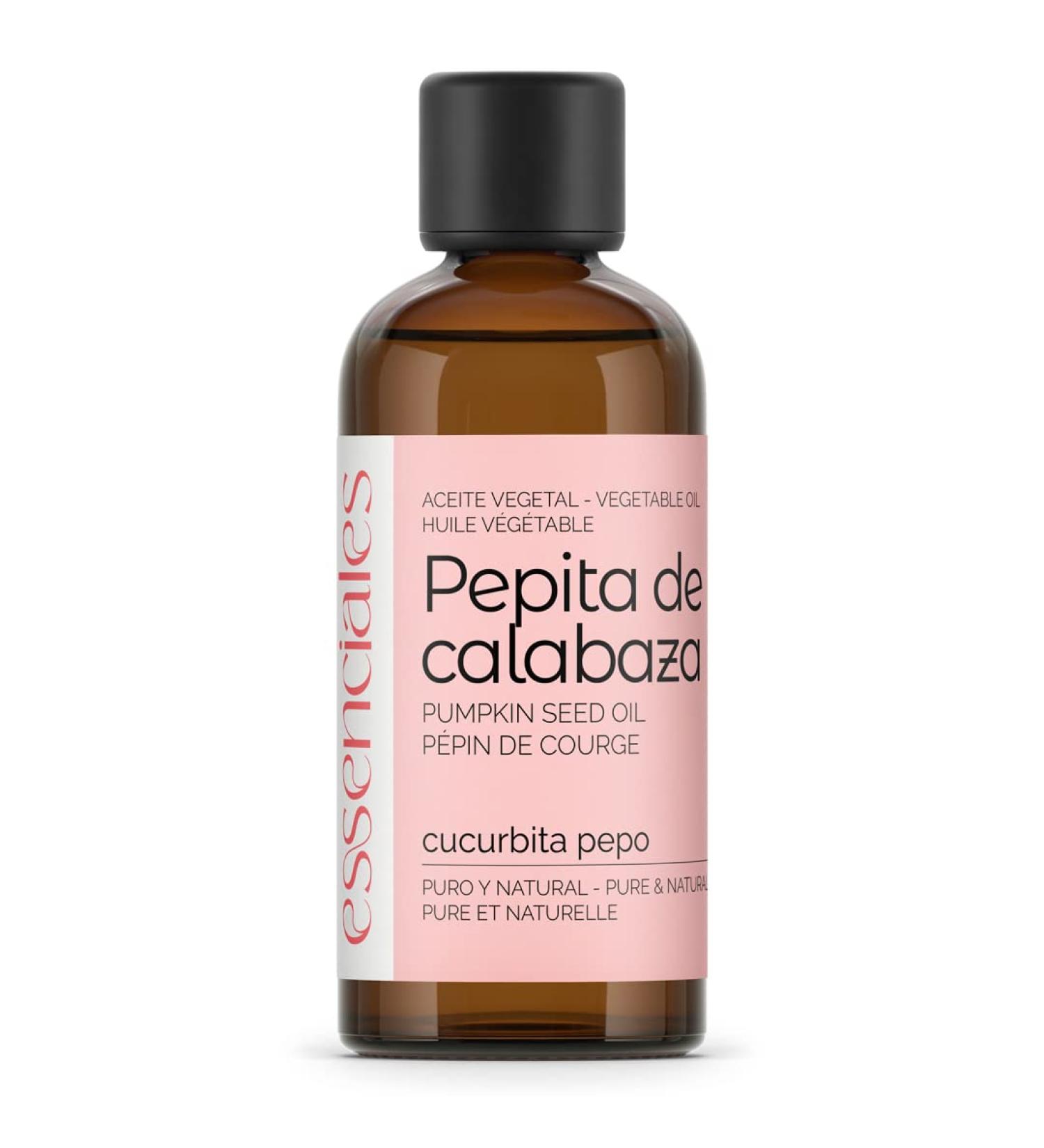  Essenciales Essenciales - Pumpkin Seed Vegetable Oil (Cucurbita pepo) 100 ml | 100% Pure and Natural - 1st Cold Press - Buy Online on GoSupps.com