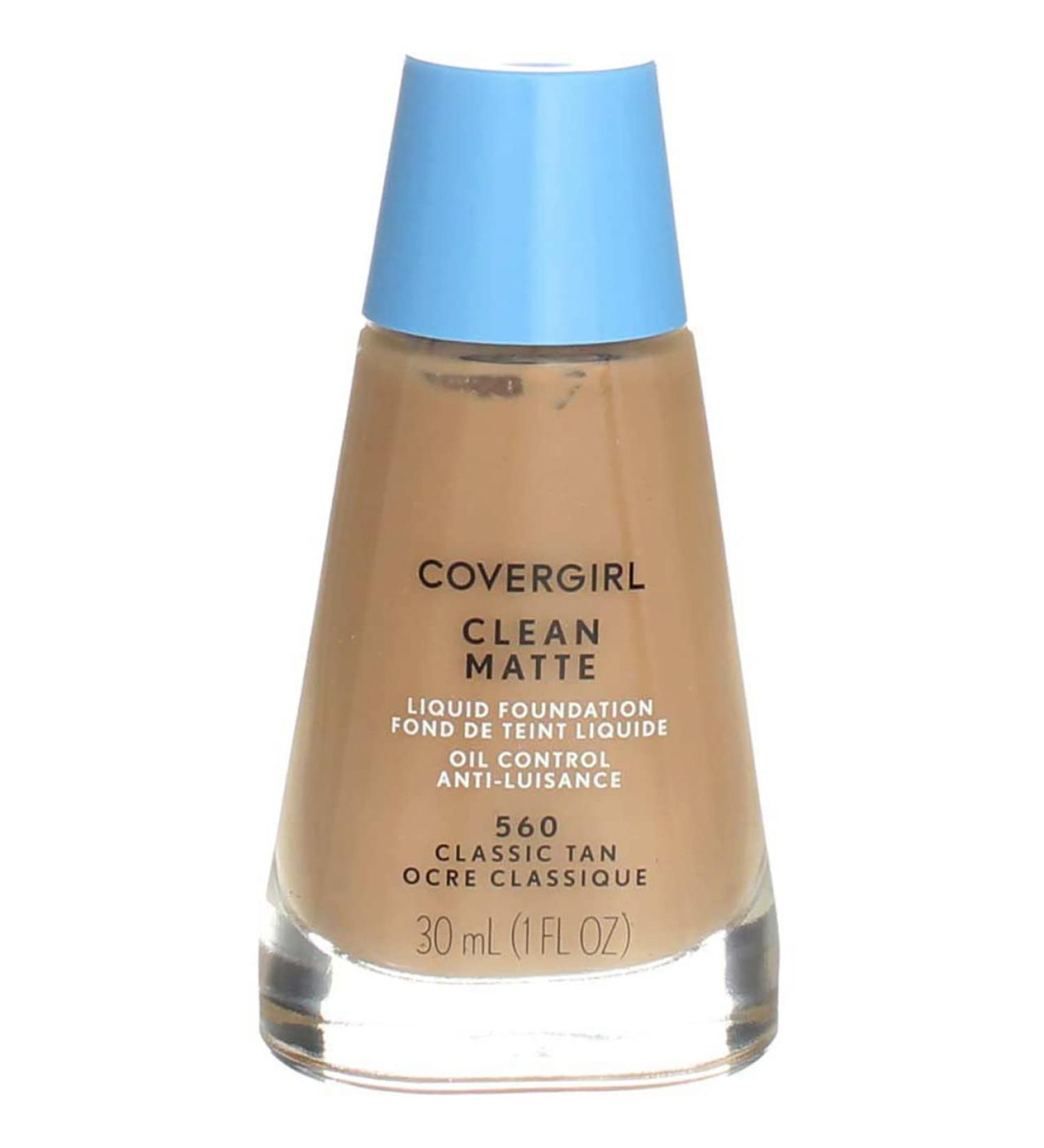 CoverGirl Clean Classic Tan Matte 560 Oil Control Liquid Makeup - Pack of 2 - Buy Online on GoSupps.com
