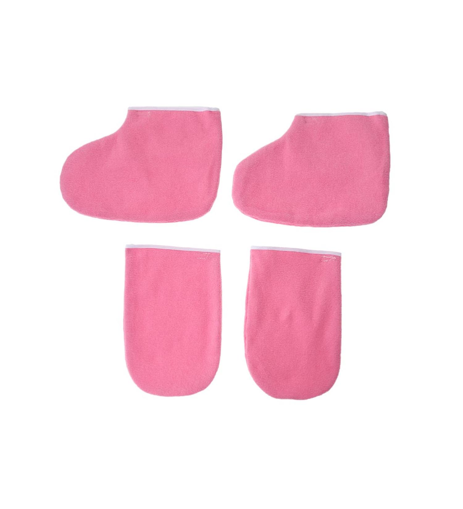 minkissy 2 Pairs Paraffin Wax for Feet Paraffin Wax Refill Feet Cover Bags Boot Glove Hand and Foot Liners Wax Booties Whitening Gloves Spa Mittens Work Glove Cotton Gloves Beauty Wax Care medium - Buy Online on GoSupps.com