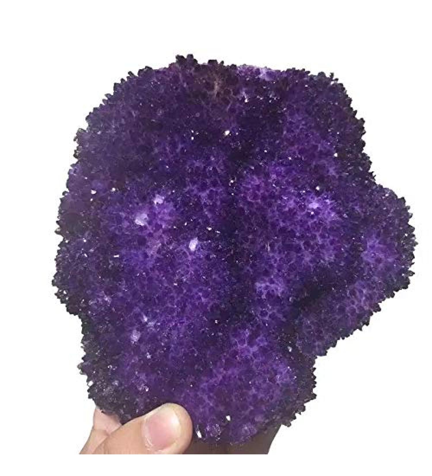 Natural Crystal Rough Fengshui Decoration Amethyst Cluster geode Minerals Crafts 1000g-1500g 1pc Purple - Buy Online on GoSupps.com