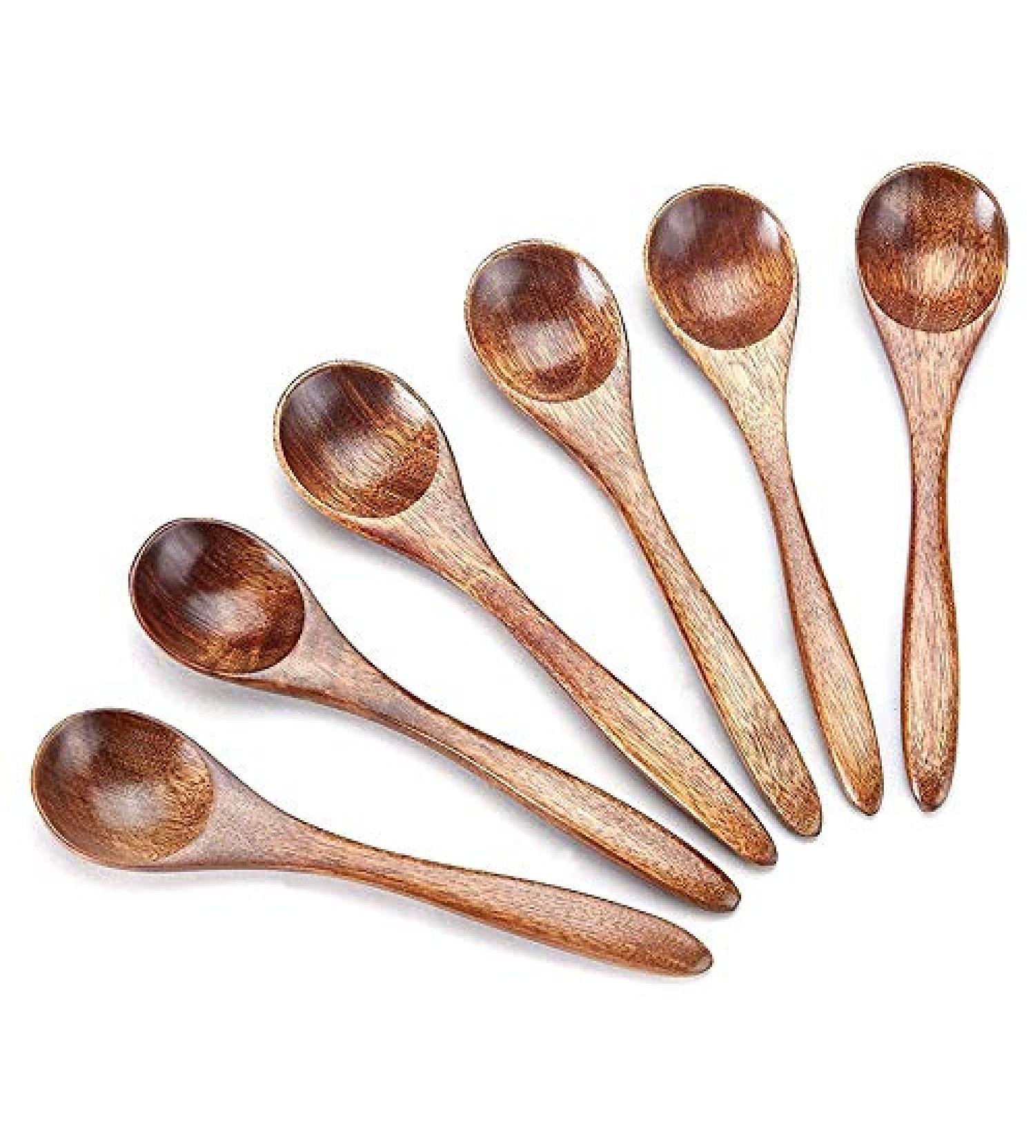 Small 6 Pieces Wooden Tea for Cooking Small Spice Mini Honey for Daily Use - Buy Online on GoSupps.com