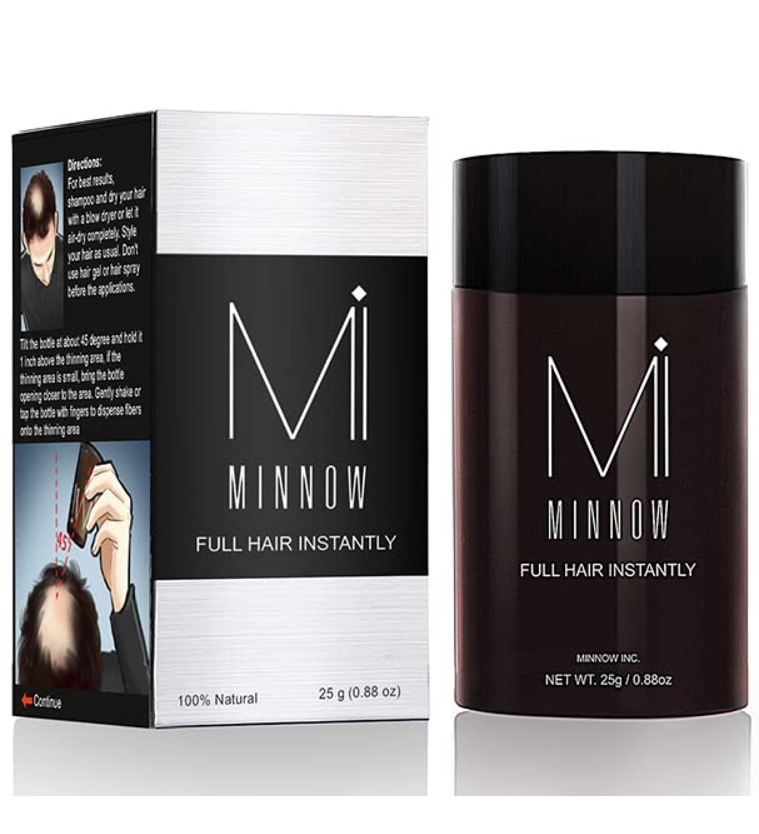 Natural Hair Loss Concealer - Hair Building Fibers for Men and Women 0.87oz (Black) - Buy Online on GoSupps.com