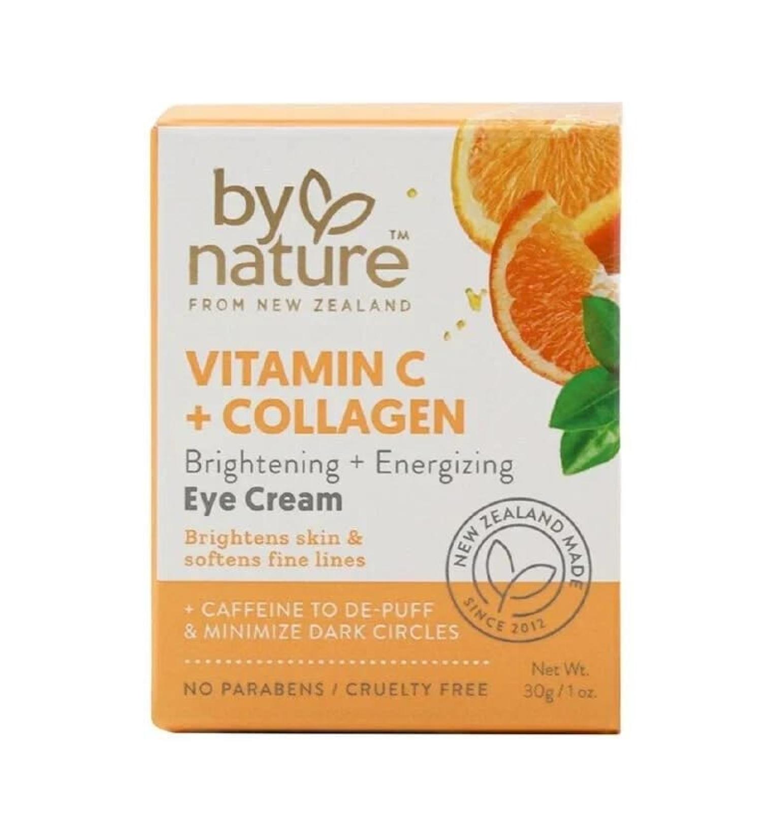 By Nature Vitamin C and Collagen Eye Cream Brightening and Energizing Formula 1 oz