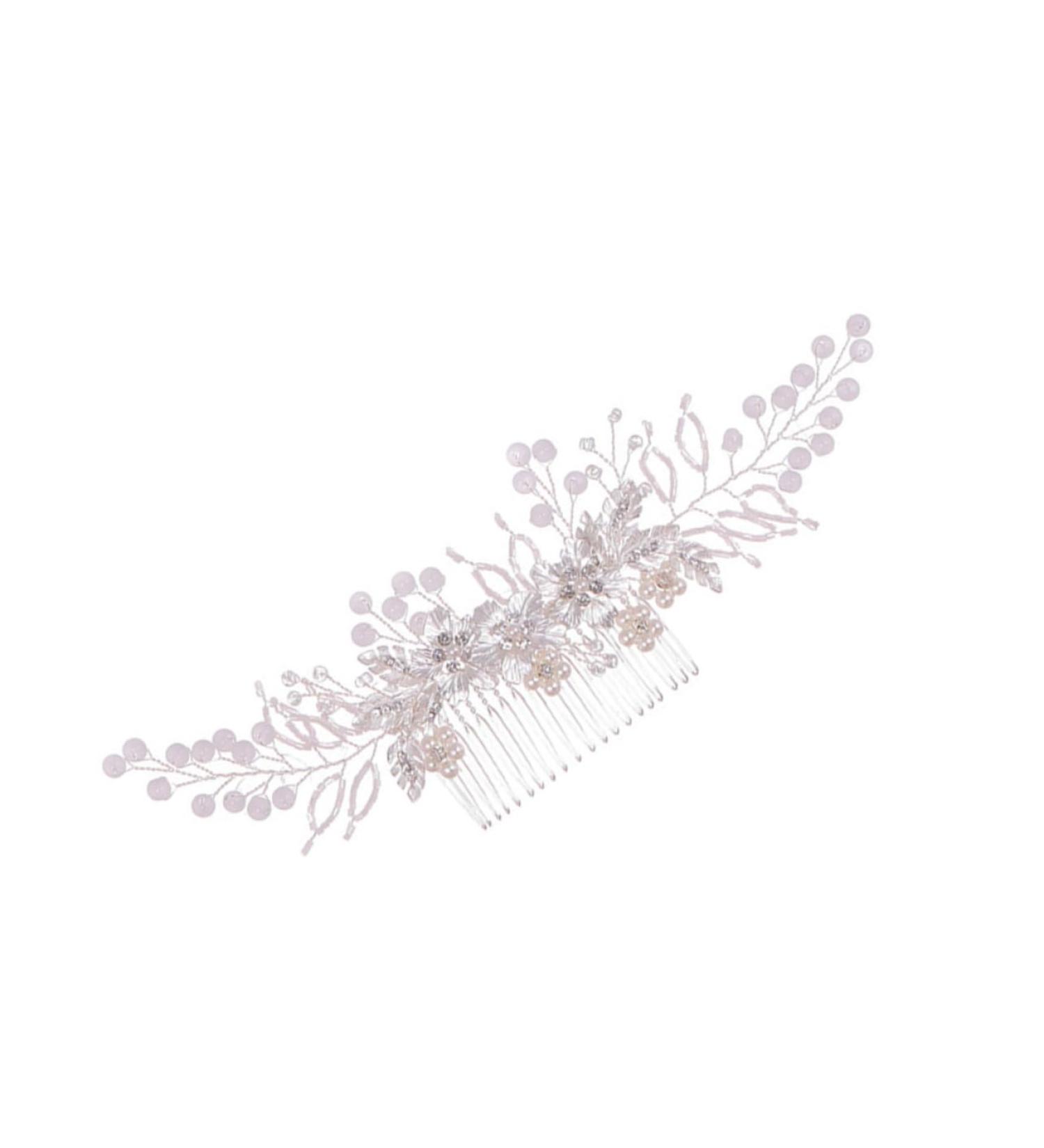 Beatifufu 1pc Flower Leaf Comb Hair Comb Alloy Hair Decor Fashion Hairpin Exquisite Headwear Handmade Hair Decor Hair Accessory - Buy Online on GoSupps.com