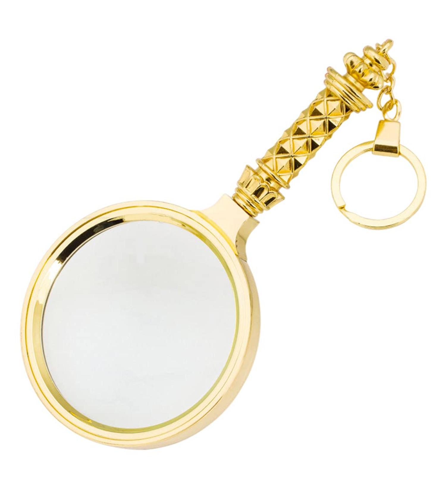 Magnifying Glass with Gold-Plated Flower Magnification Magnifier Handheld Magnifier Science Reading Book Inspection Small Gift - Buy Online on GoSupps.com