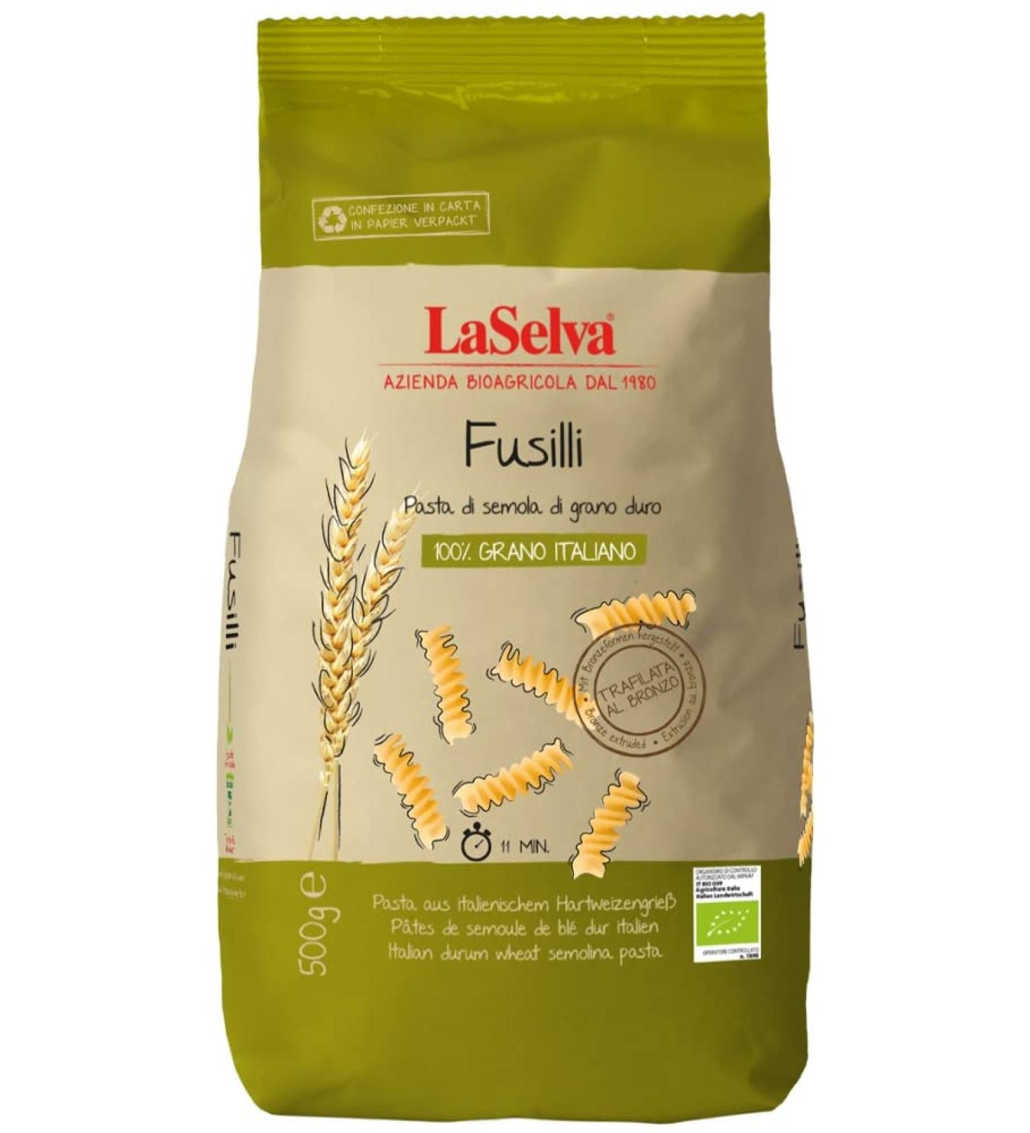 LaSelva LaSelva Fusilli Durum wheat semolina pasta 500 g