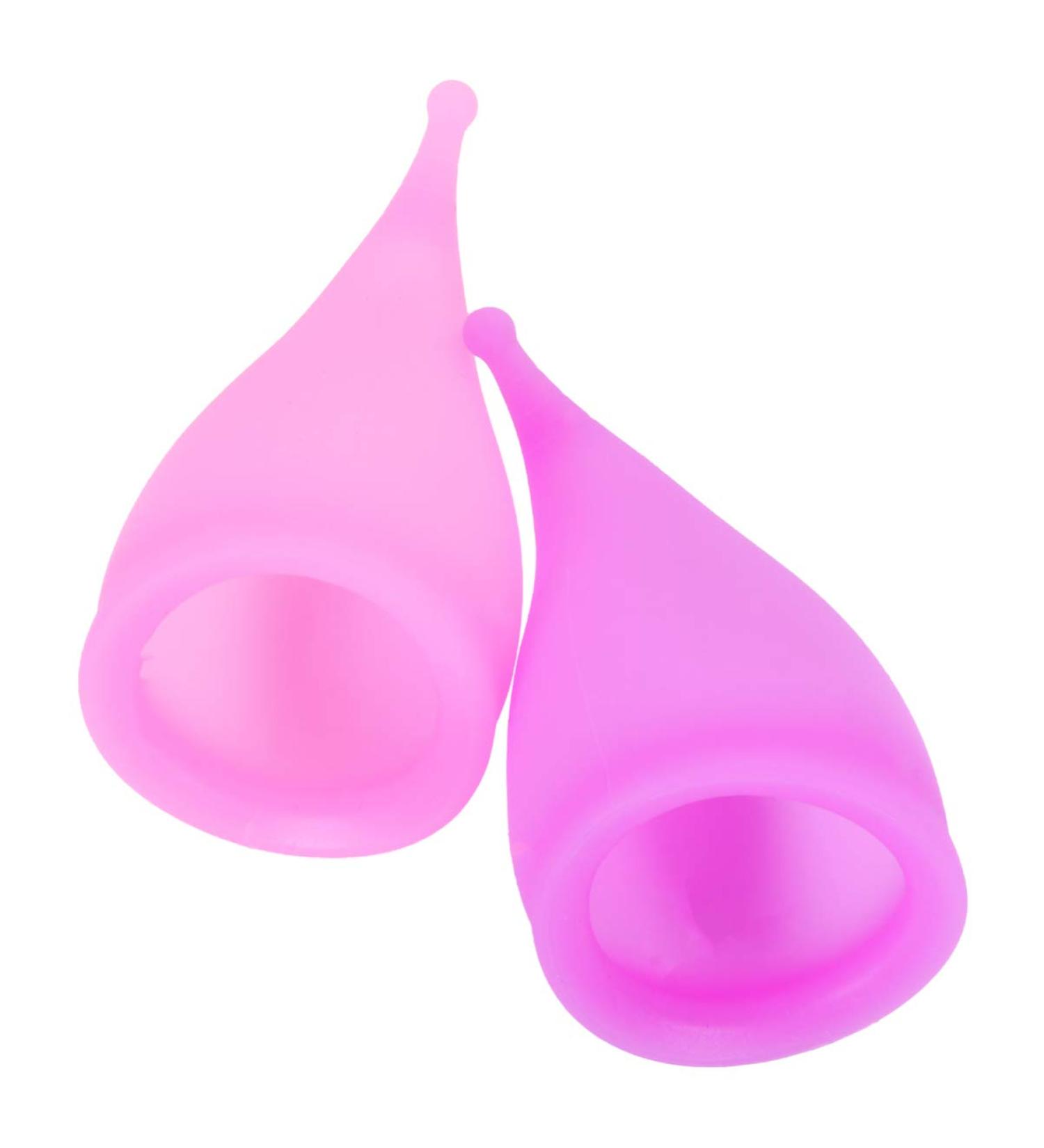 EXCEART Silicone Cup 2pcs - Soft Purple Rubber Menstrual Cups for Women | Eco-Friendly & Comfortable - Buy Online on GoSupps.com