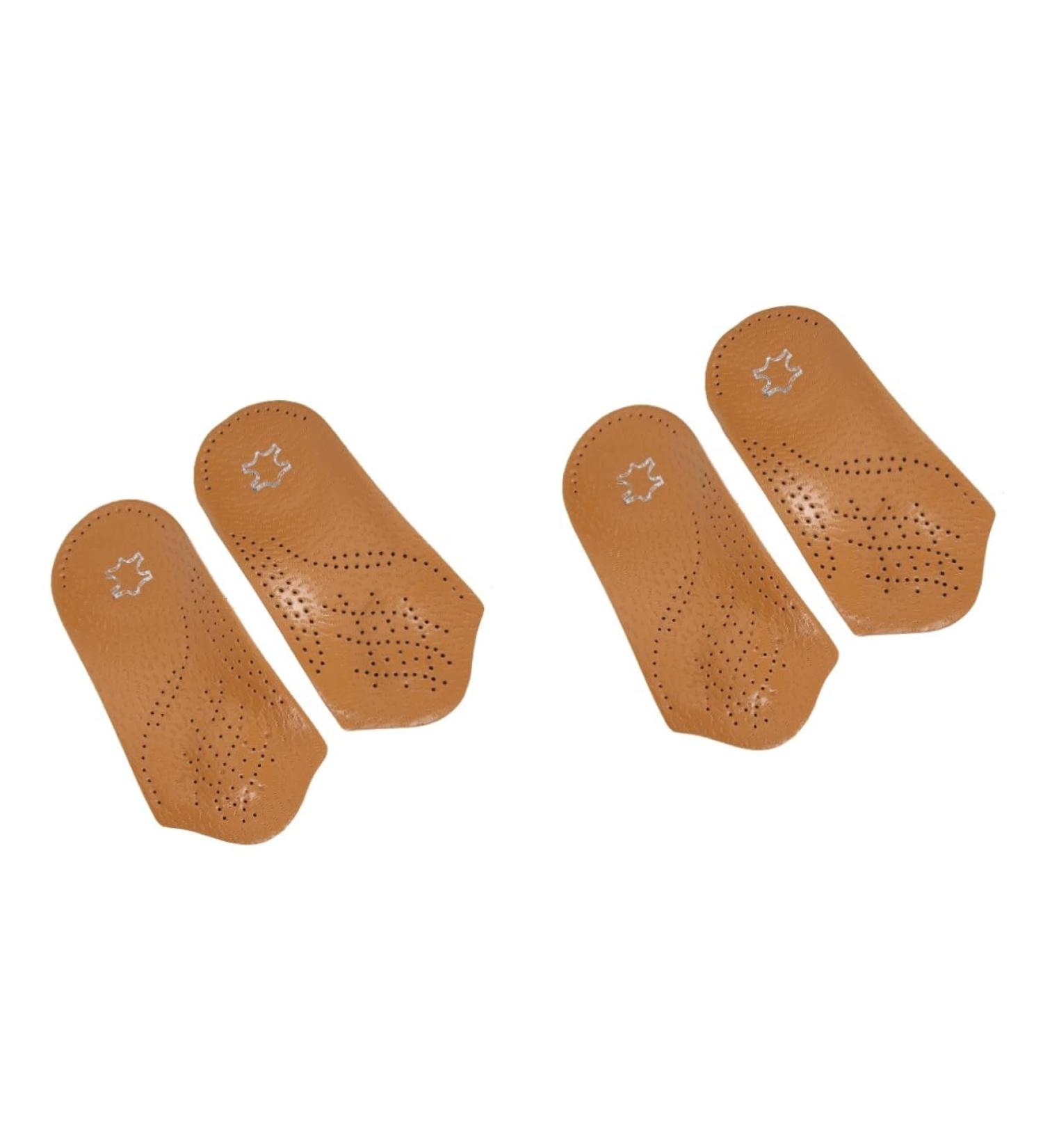 FOMIYES Flatfoot Pads - Orthotic High Heel Insoles | 3/4 Thin Arch Support for Comfort & Cushioning | Leather Inserts for Men & Women | Non-Slip Shoe Pads - Buy Online on GoSupps.com
