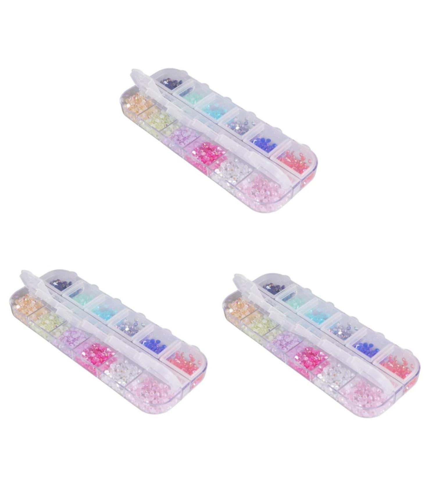 FRCOLOR 3 Sets Nail Gel Polish Shiny Nail Accessories Nail Decor Nail Acrylic Nail Art Accessories Nail Art Acrylic Nail Art Decor Alien Sequins - Buy Online on GoSupps.com