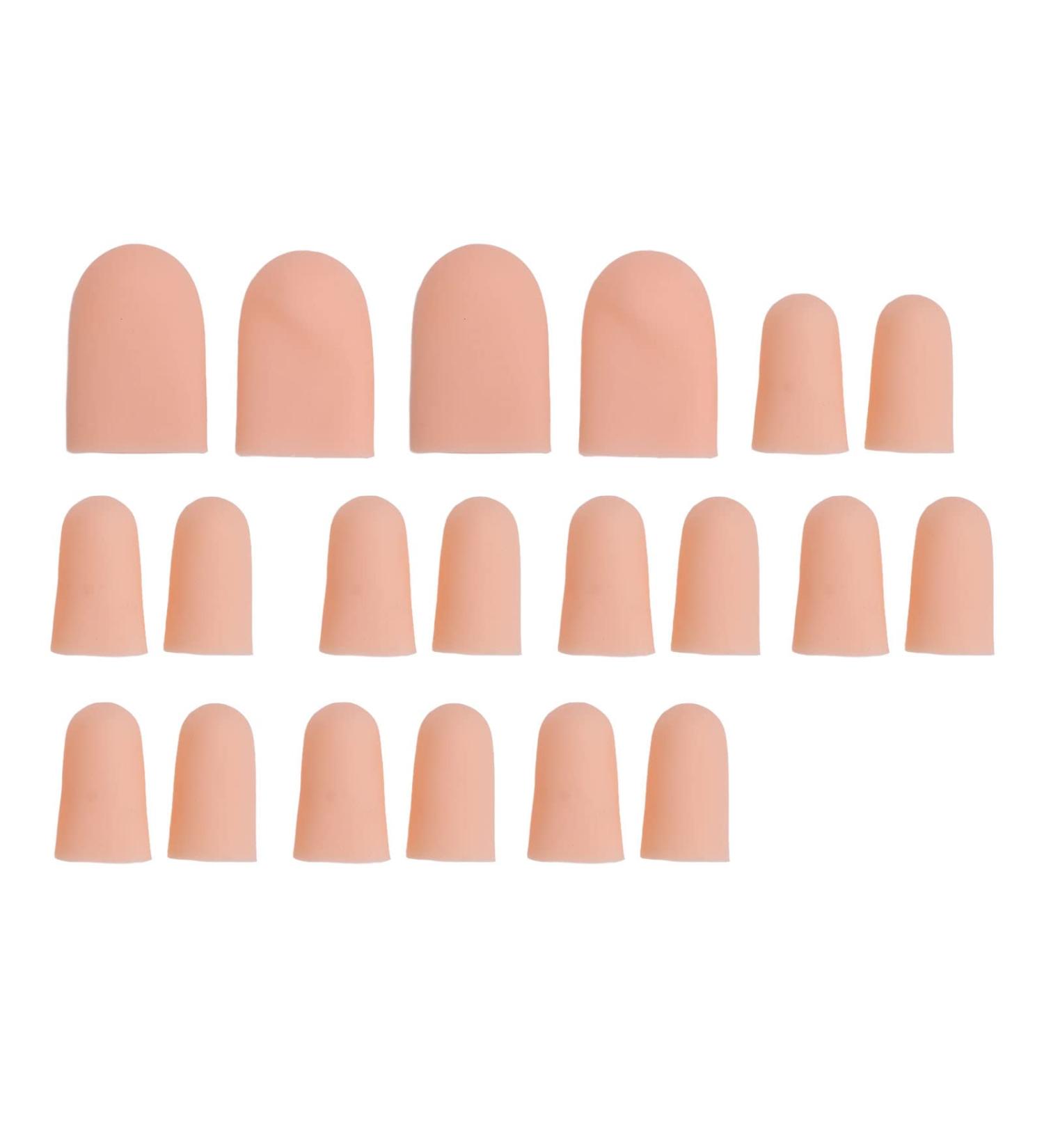 10 Pairs Silicone Toe Caps - Reusable Toe Protectors for Men & Women | Relief for Toe Pain & Nail Loss - Buy Online on GoSupps.com