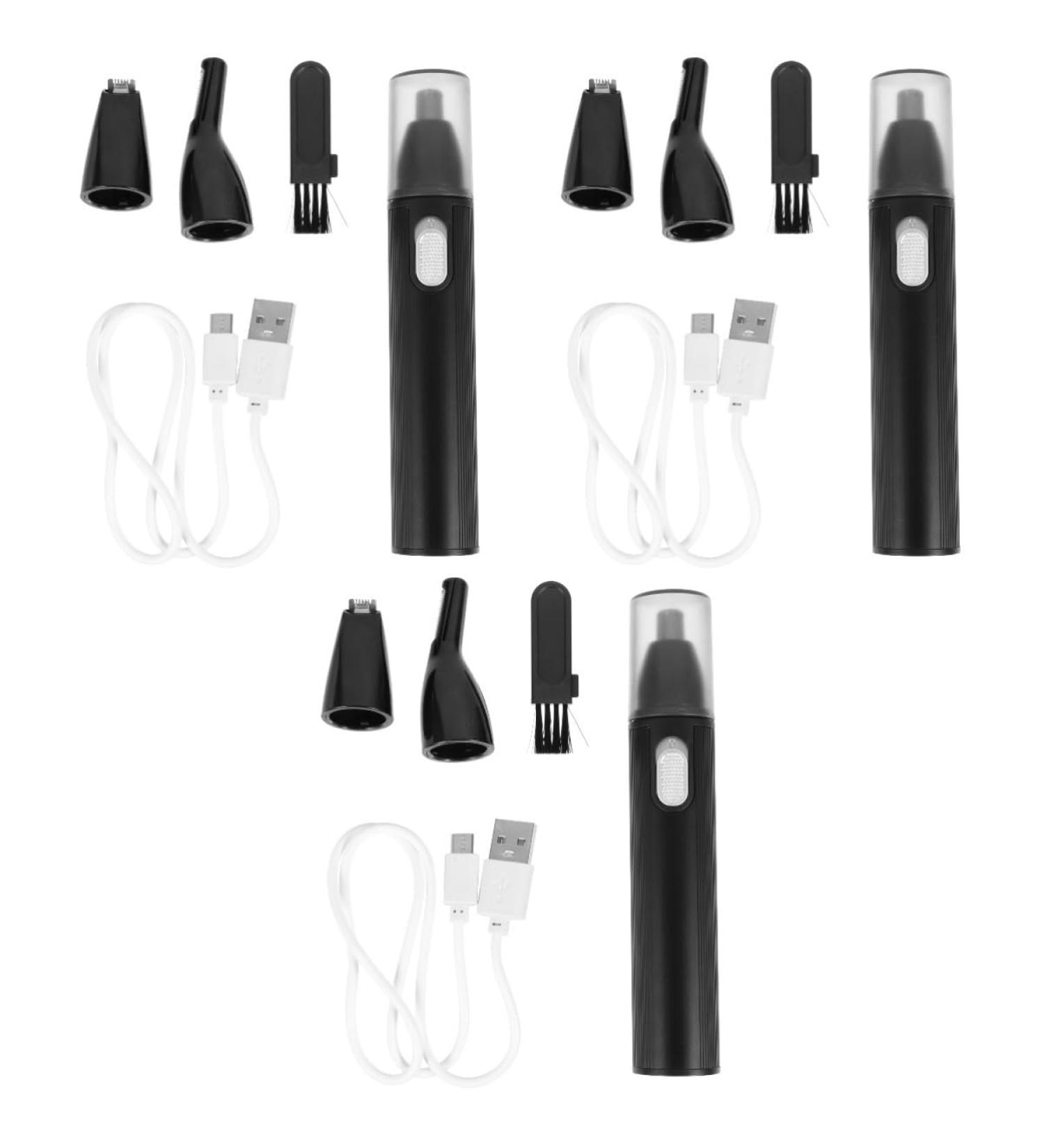 Minkissy Multi Cleaner Tool Set - 3-in-1 Nose Hair Trimmer & Stainless Steel Multifunction Man Grooming Tools | International Shipping - Buy Online on GoSupps.com