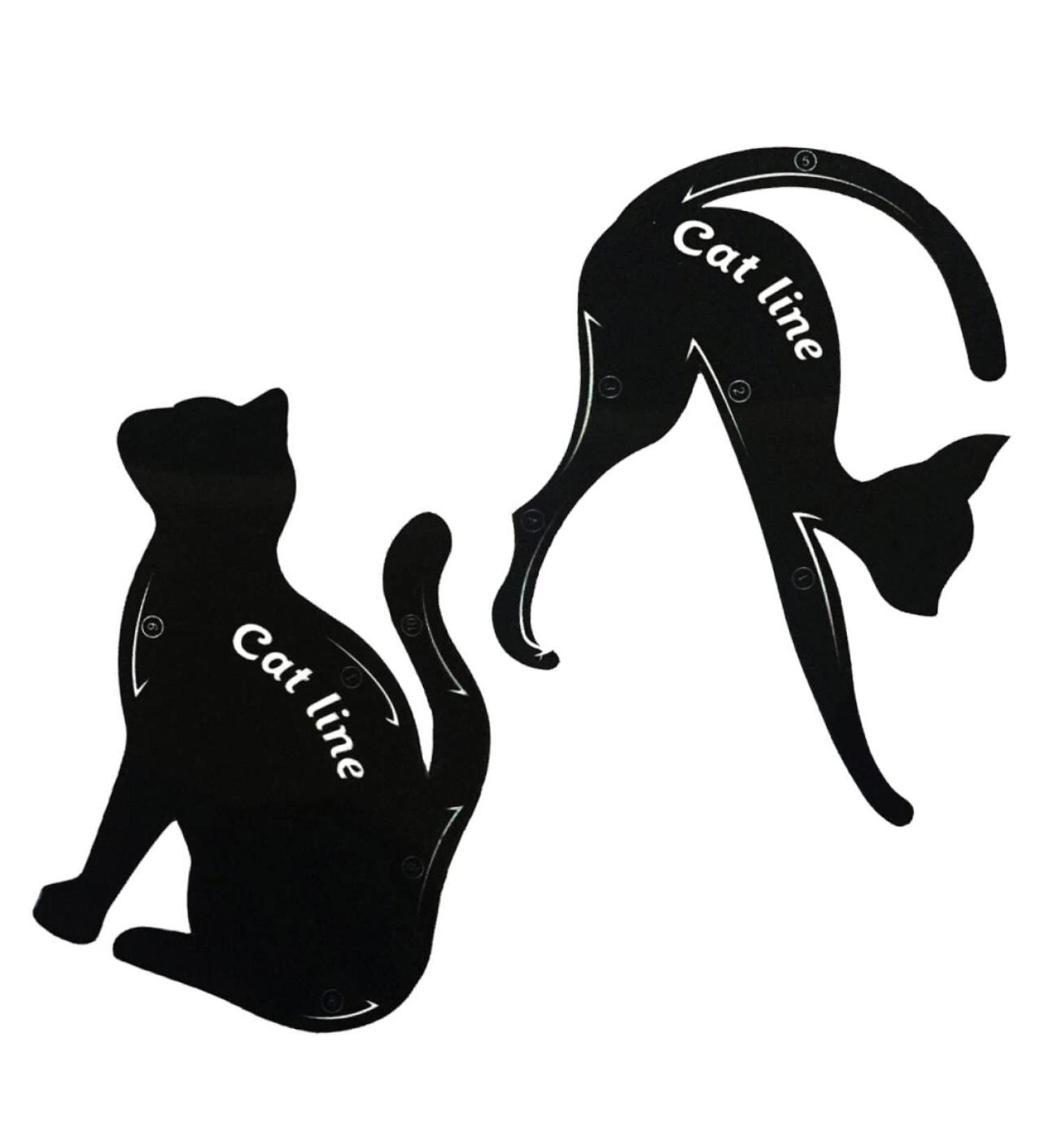 LALAFINA 2pcs Eyeshadow Stencil Cat Eye Stencil Eyeliner The Cat - Buy Online on GoSupps.com