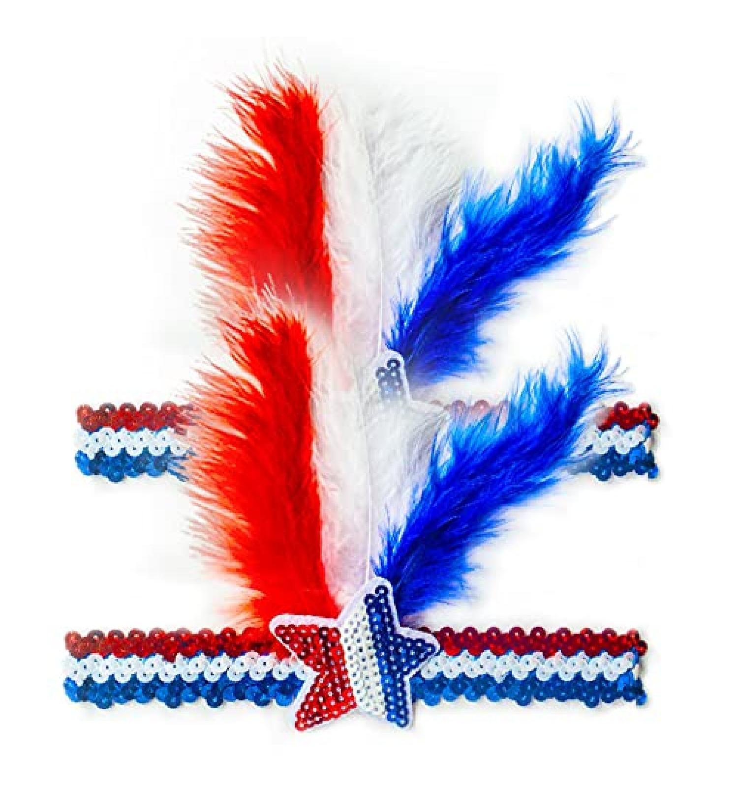Patriotic Sequins Star Headbands - 2pcs Memorial Day & Independence Day Hair Accessories - Buy Online on GoSupps.com