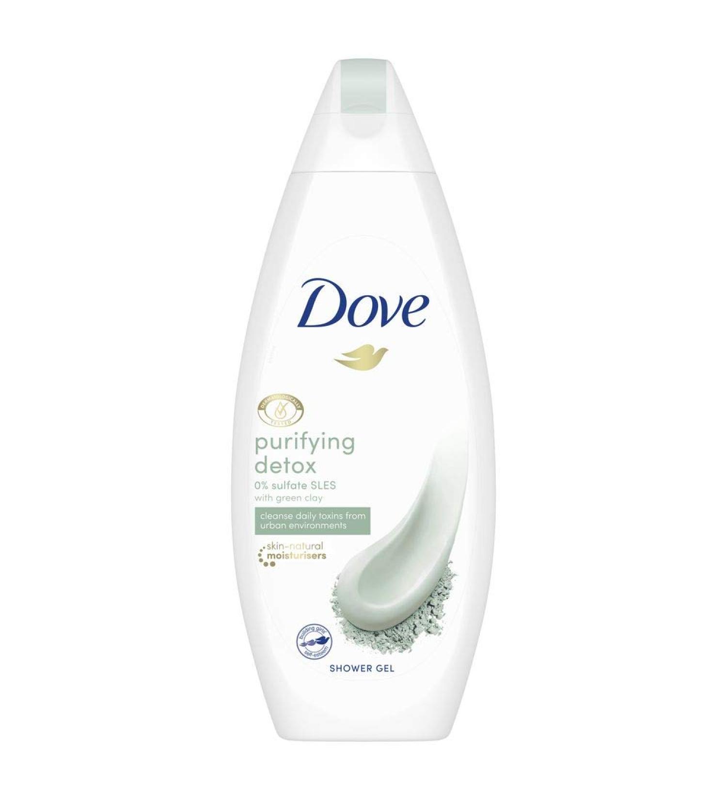 Dove Purifying Detox Green Clay Body Wash 250 ml - Buy Online on GoSupps.com