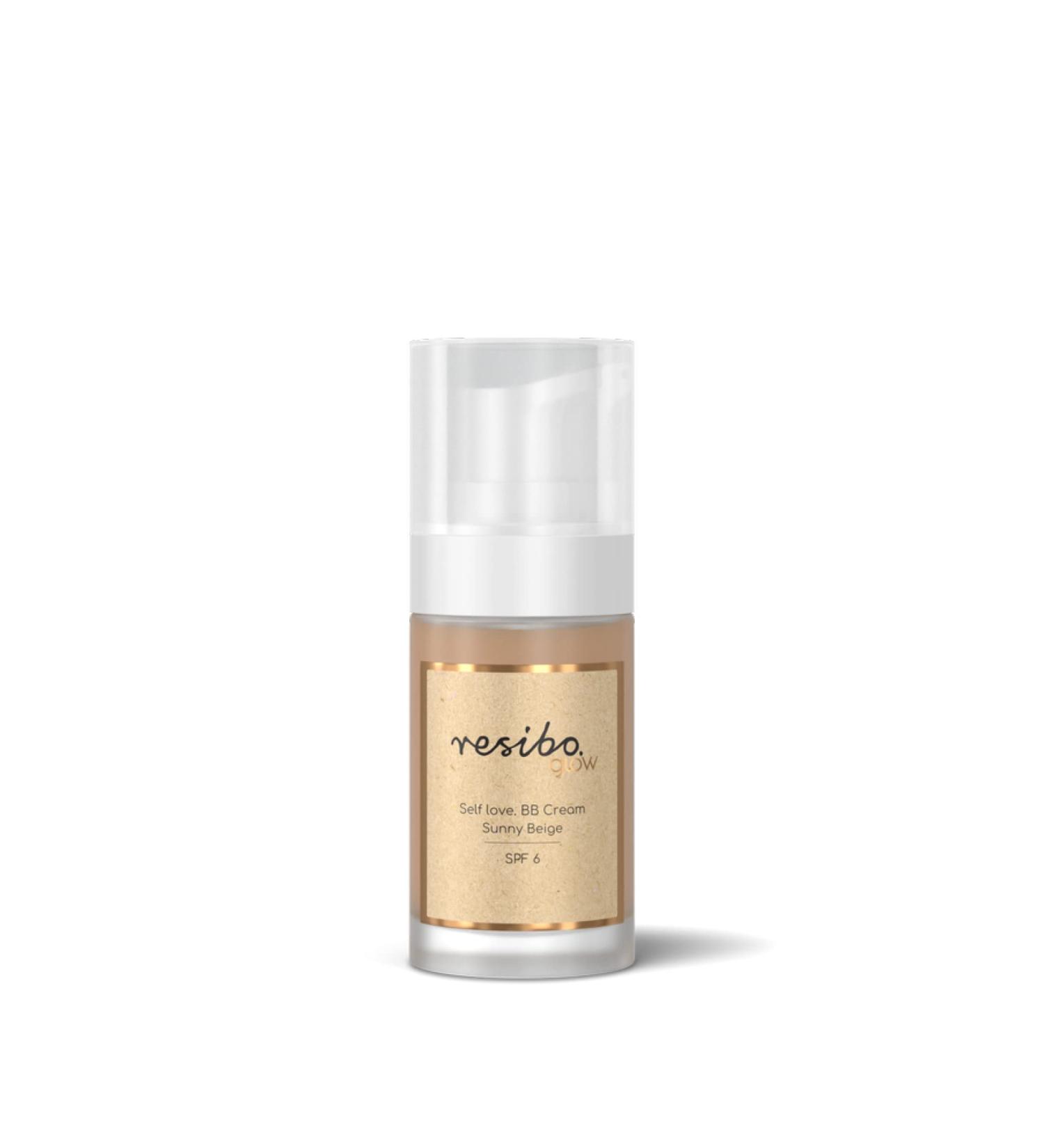 Resibo Self Love Cr me de jour teint e naturelle pour le visage cosm tique naturelle BB Cr me hydratante antiboutons Fond de teint anti-cernes Protection solaire Beige Sunny 30 ml - Buy Online on GoSupps.com