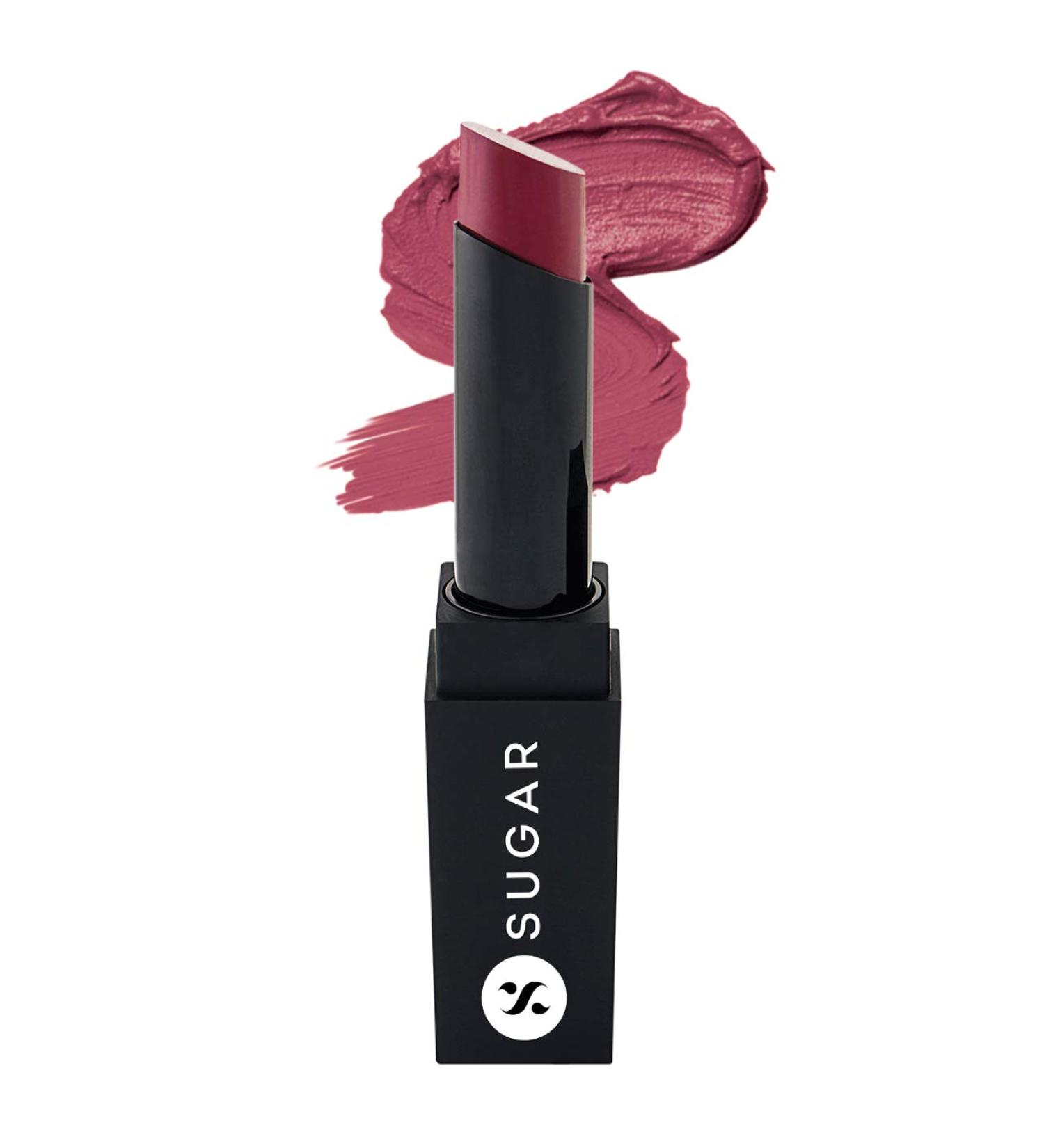 Buy SUGAR Cosmetics It s A-Pout Time! Vivid Lipstick - Long Lasting Creamy Matte in 07 The Twilight Rose (Rose Pink) - Perfect for Fair to Medium Complexions - 3.5g | International Shipping Available - Buy Online on GoSupps.com