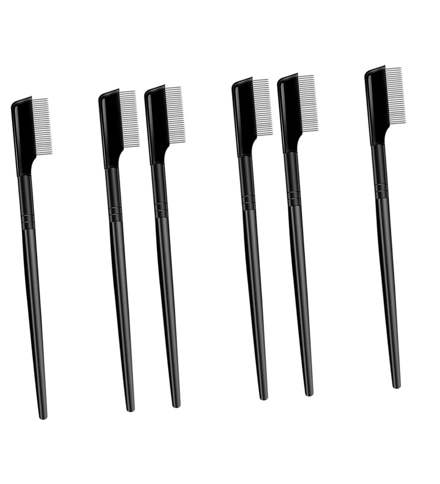 Ipetboom Stainless Steel Eyebrow Comb Set - 6 Pcs Eyebrow Brush & Lash Grooming Tools for Perfect Eyelash Shaping | International Shipping Available - Buy Online on GoSupps.com