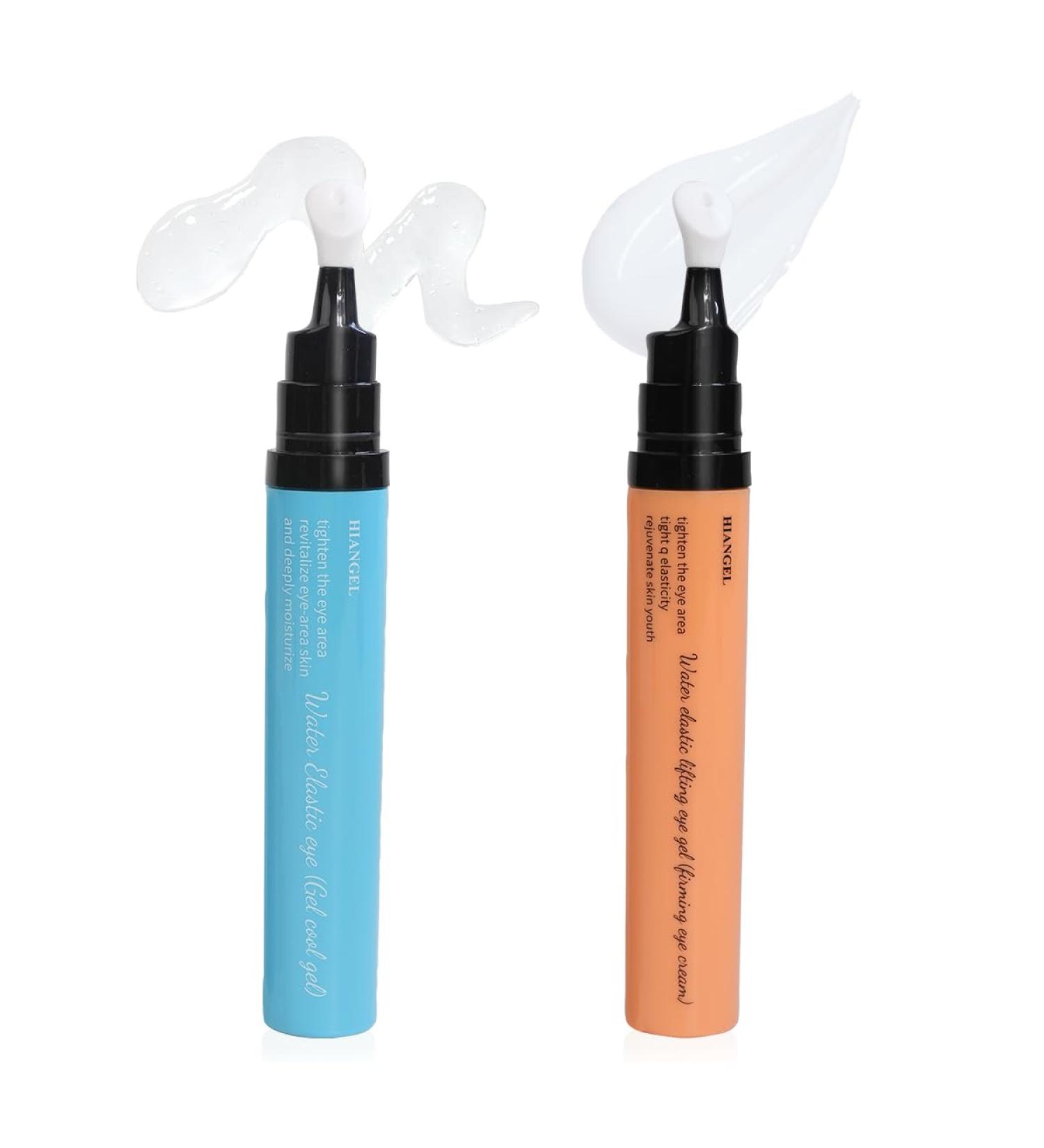 Hiangel Day & Night Eye Cream Set with Peptides - Cooling Gel for Puffy Eyes + Anti Aging Night Cream for Wrinkles & Crow's Feet - Hydrating Under Eye Care (Valentines Day Gifts for Her) - Buy Online on GoSupps.com