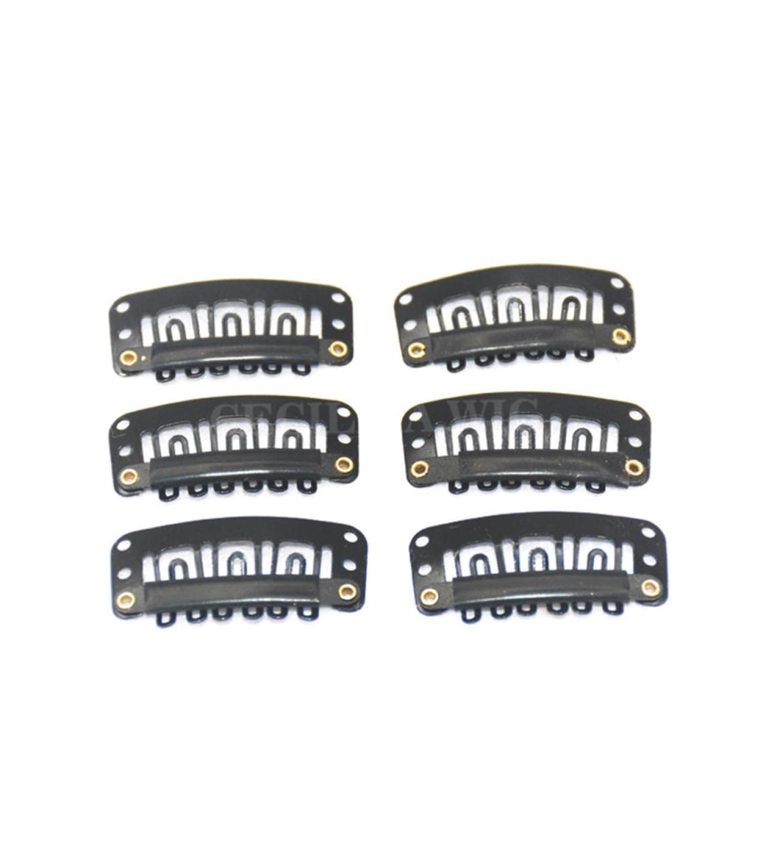 FOYTOKI Metal Snap Buttons Metallic Hair Clips Womens Hair Clips Wig Clips 6 Teeth Combs Clips with Soft Stainless Steel Snap Clip Metal Hair Clips for Women Tooth Comb Top Hat Miss - Buy Online on GoSupps.com